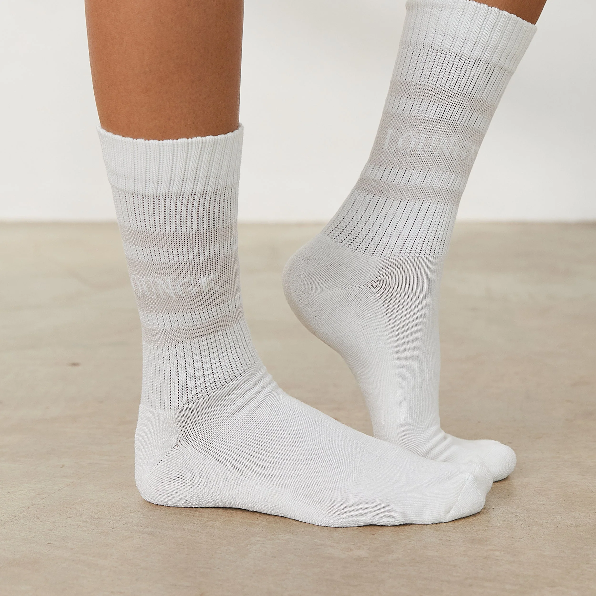 Essential Socks (2 Pack) - Cream - Image 3