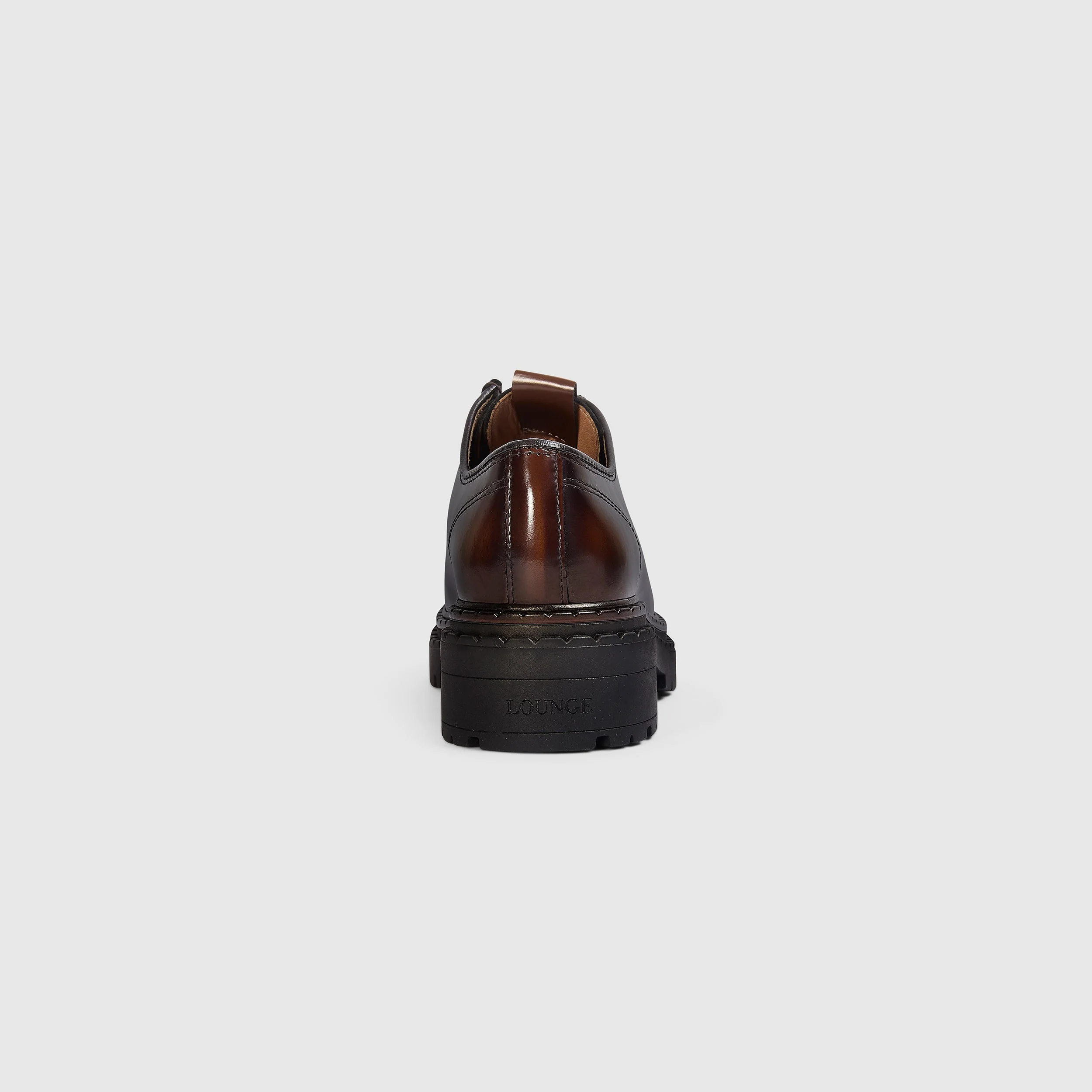 Etta Lace-Up Chunky Loafers - Tan - Image 5