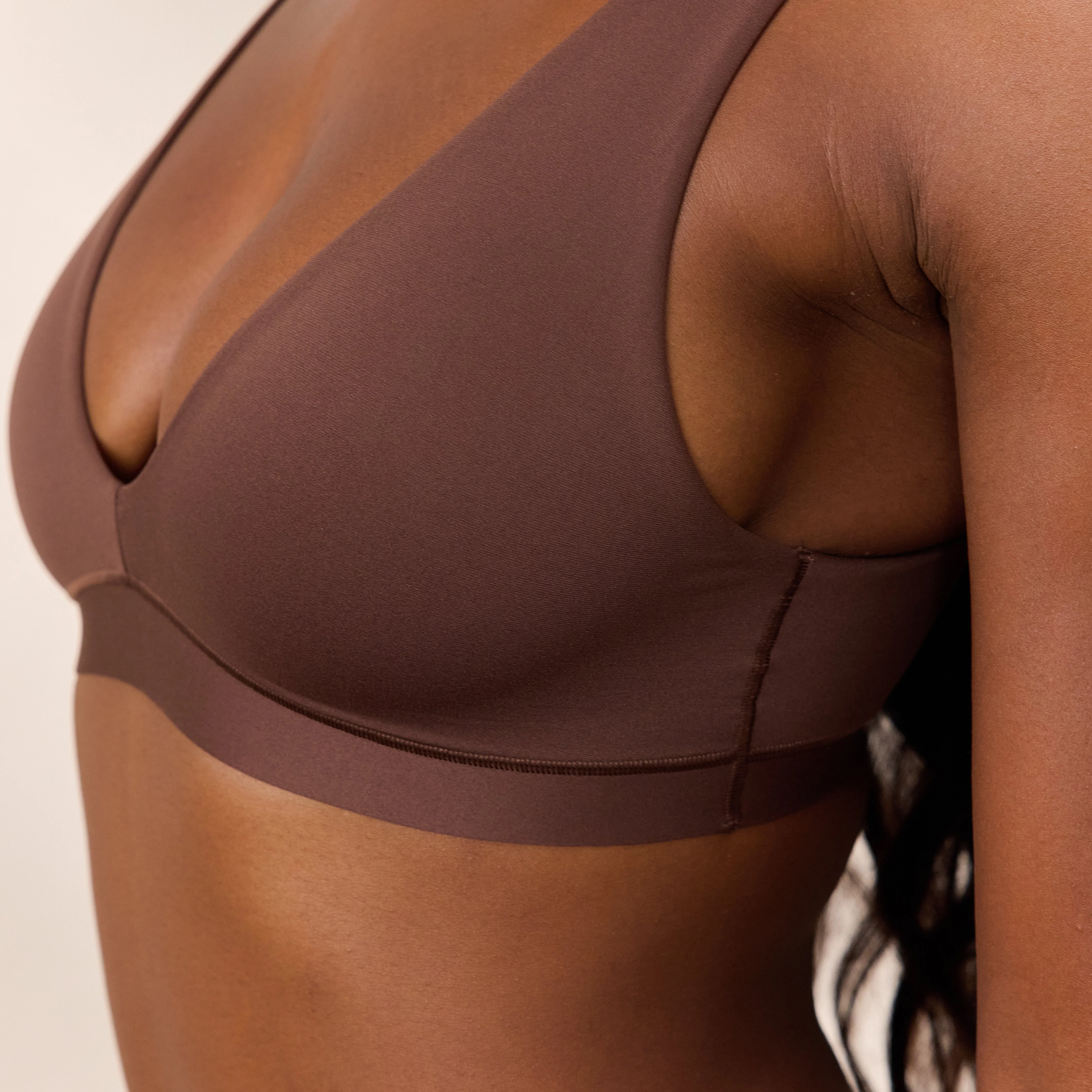 Everyday Comfort Triangle Bra - Cocoa - Image 2
