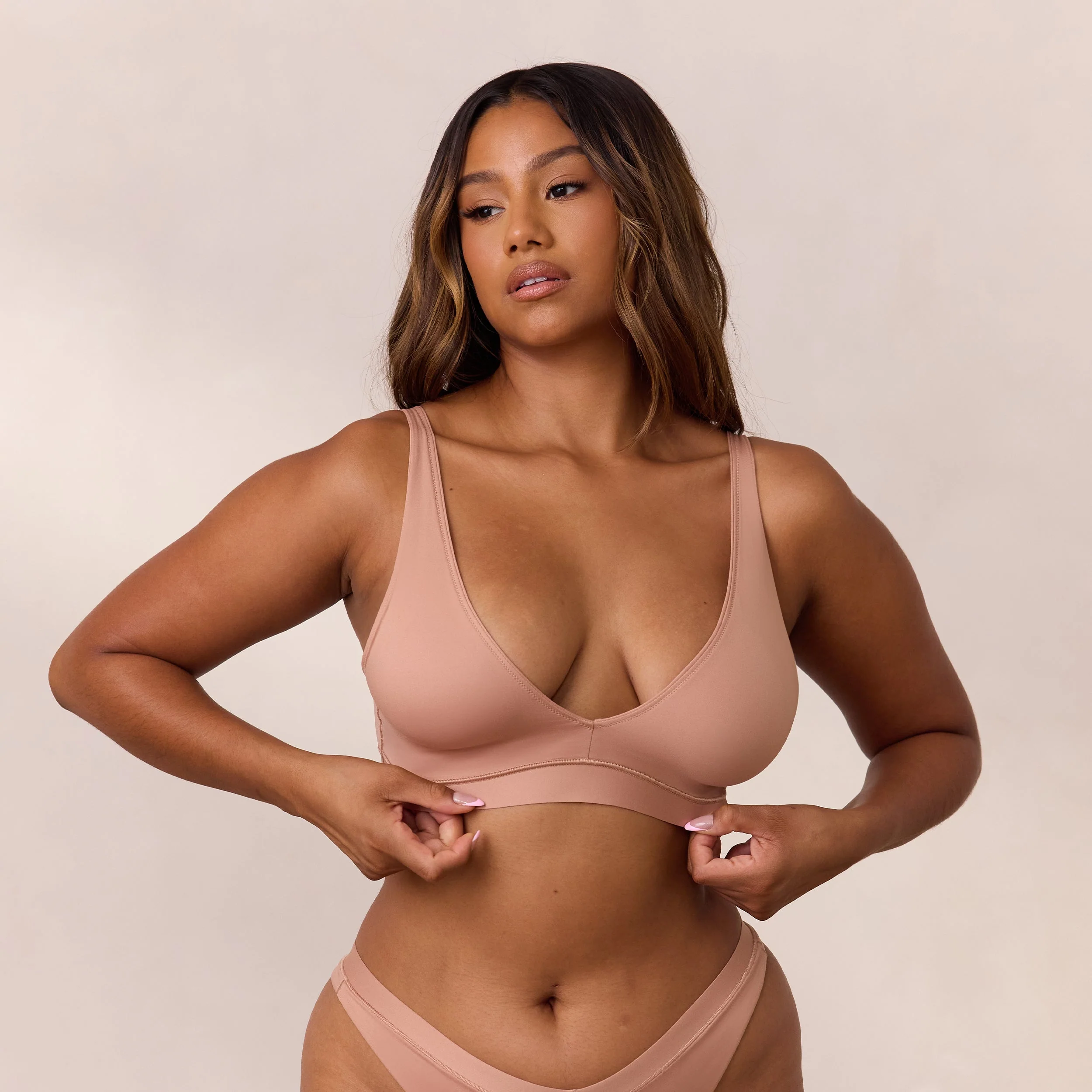 Everyday Comfort Triangle Bra - Honey - Image 2