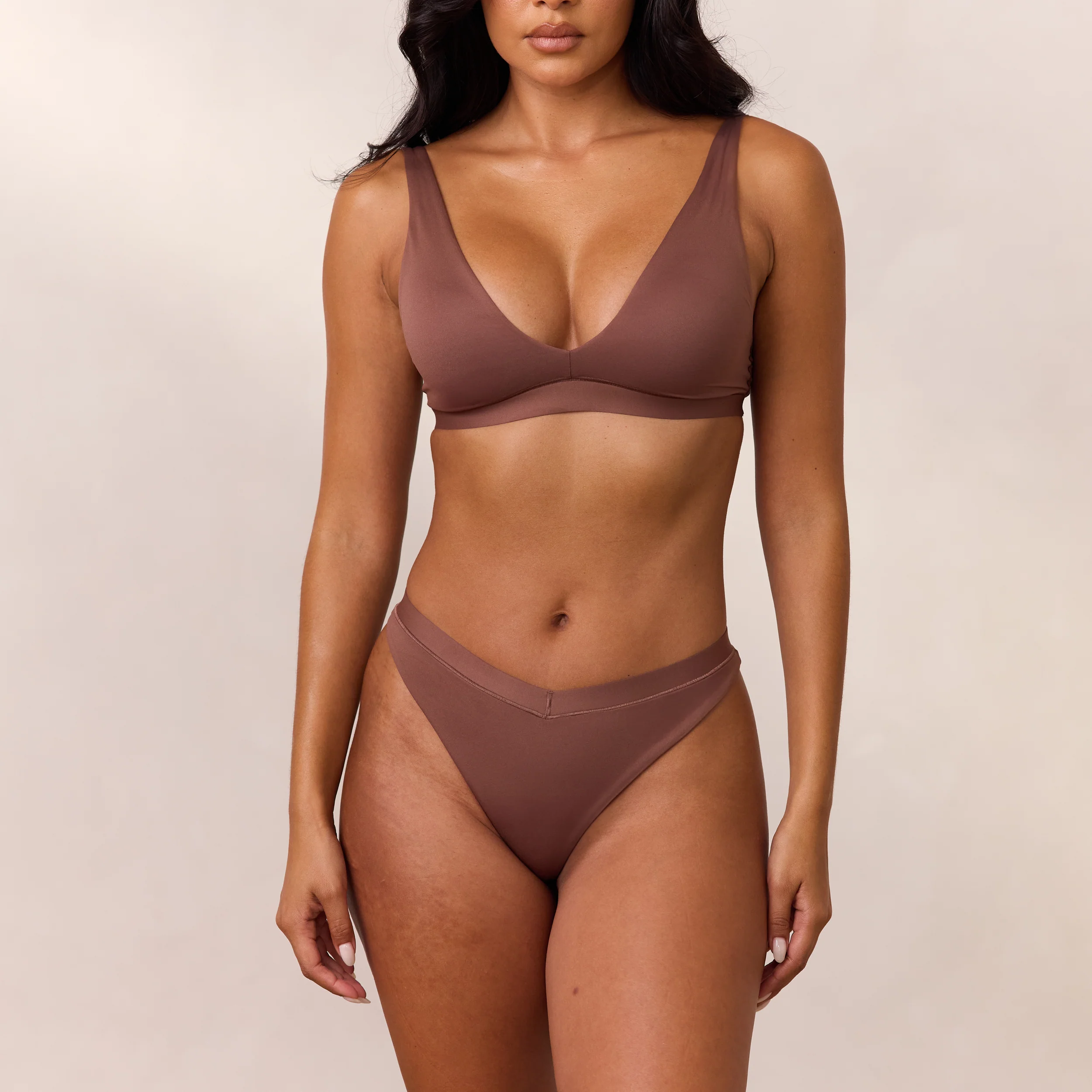 Everyday Comfort Triangle Bra - Nutmeg - Image 2