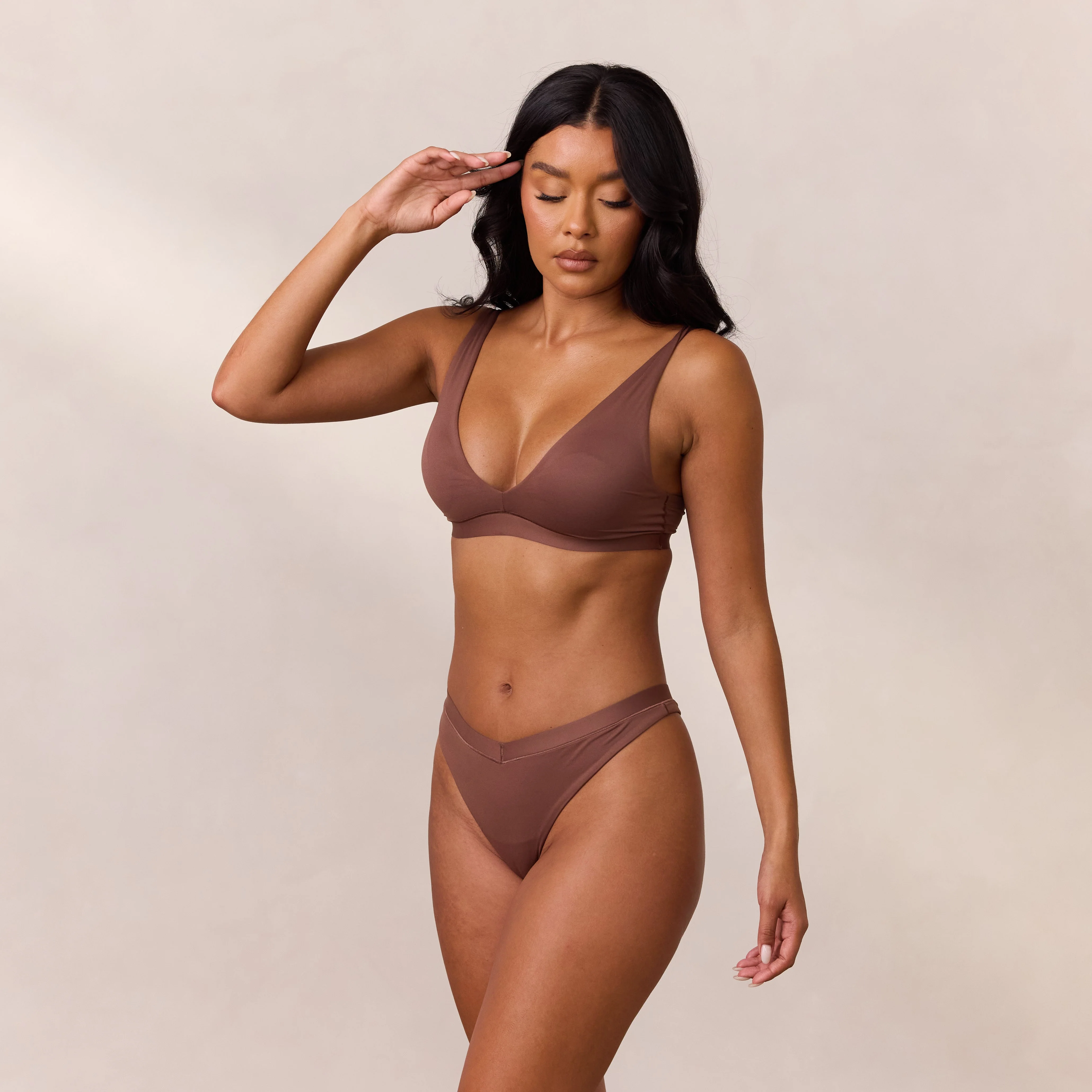 Everyday Comfort Triangle Bra - Nutmeg - Image 4