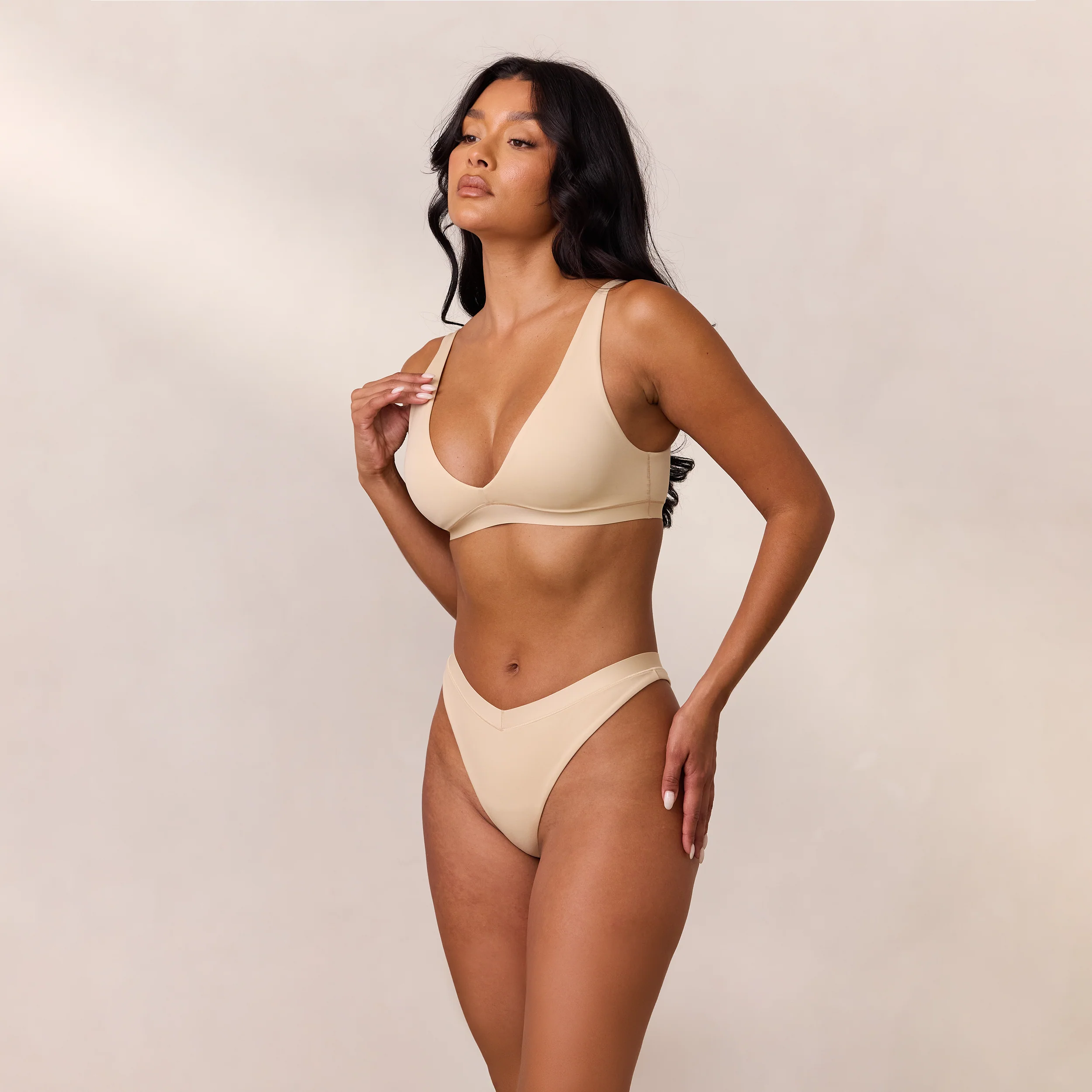 Everyday Comfort Triangle Bra - Vanilla - Image 4