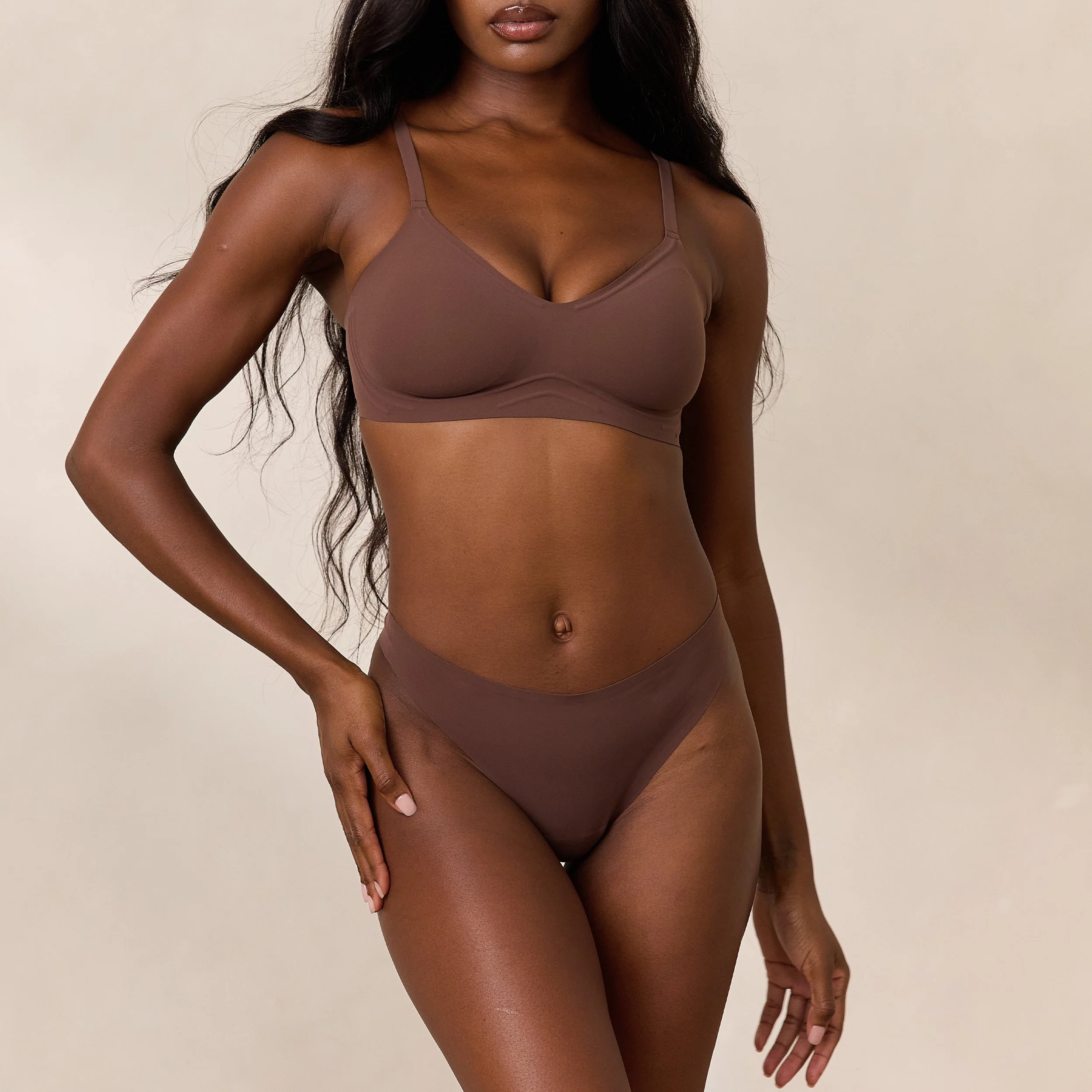 Everyday Flex Bralette - Cocoa - Image 3
