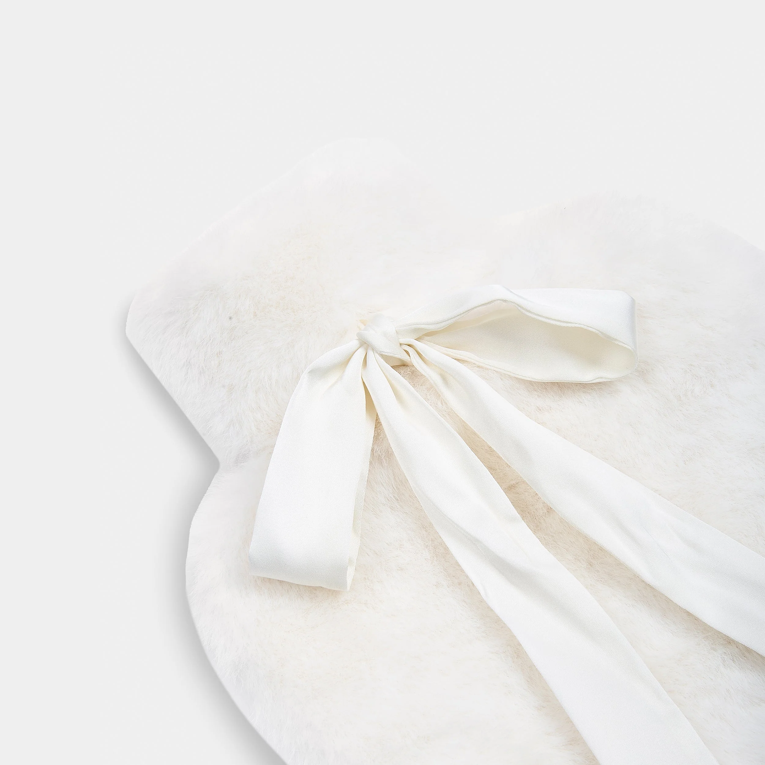 Faux Fur Hot Water Bottle - Ivory - Image 2