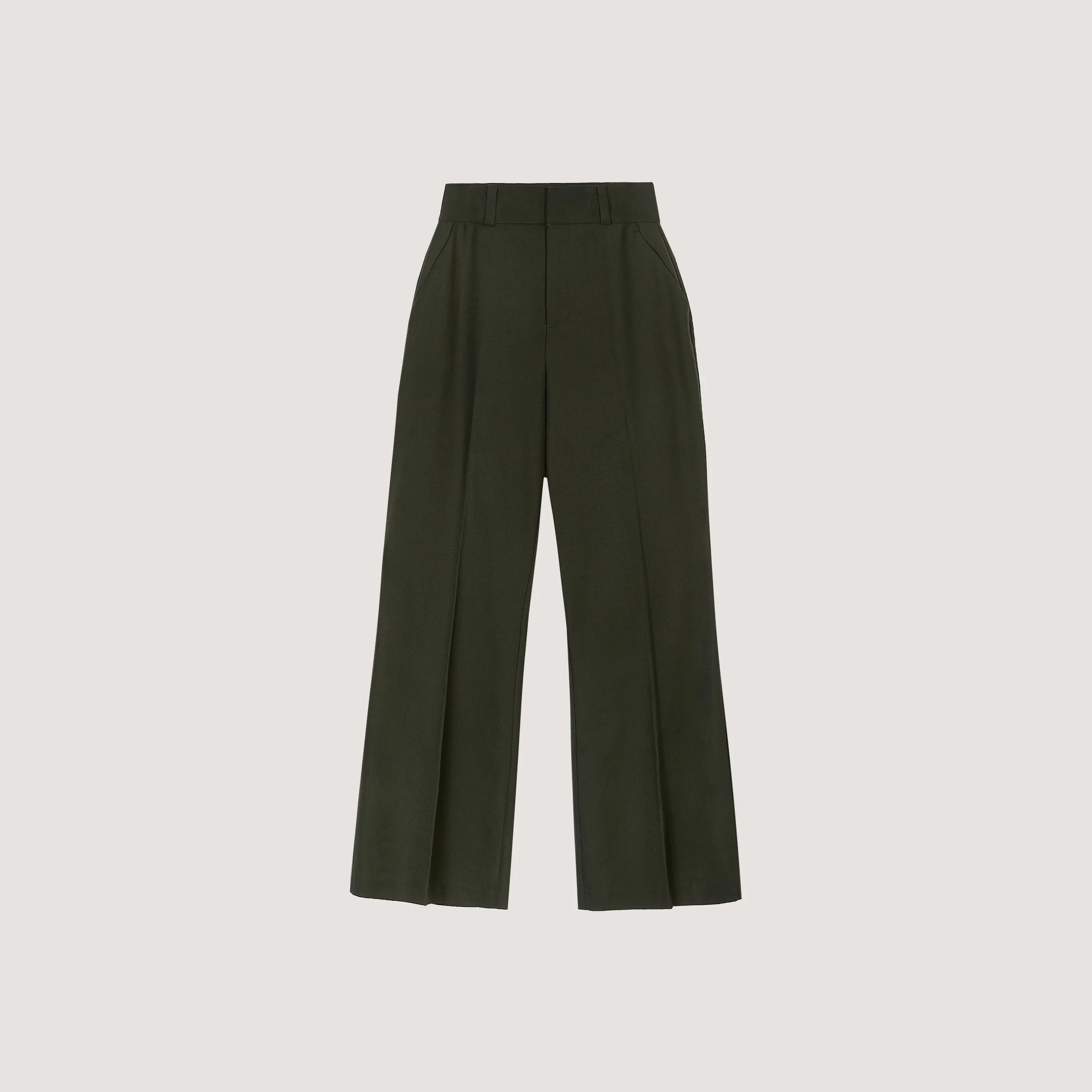 Flared Pants - Dark Green - Image 7