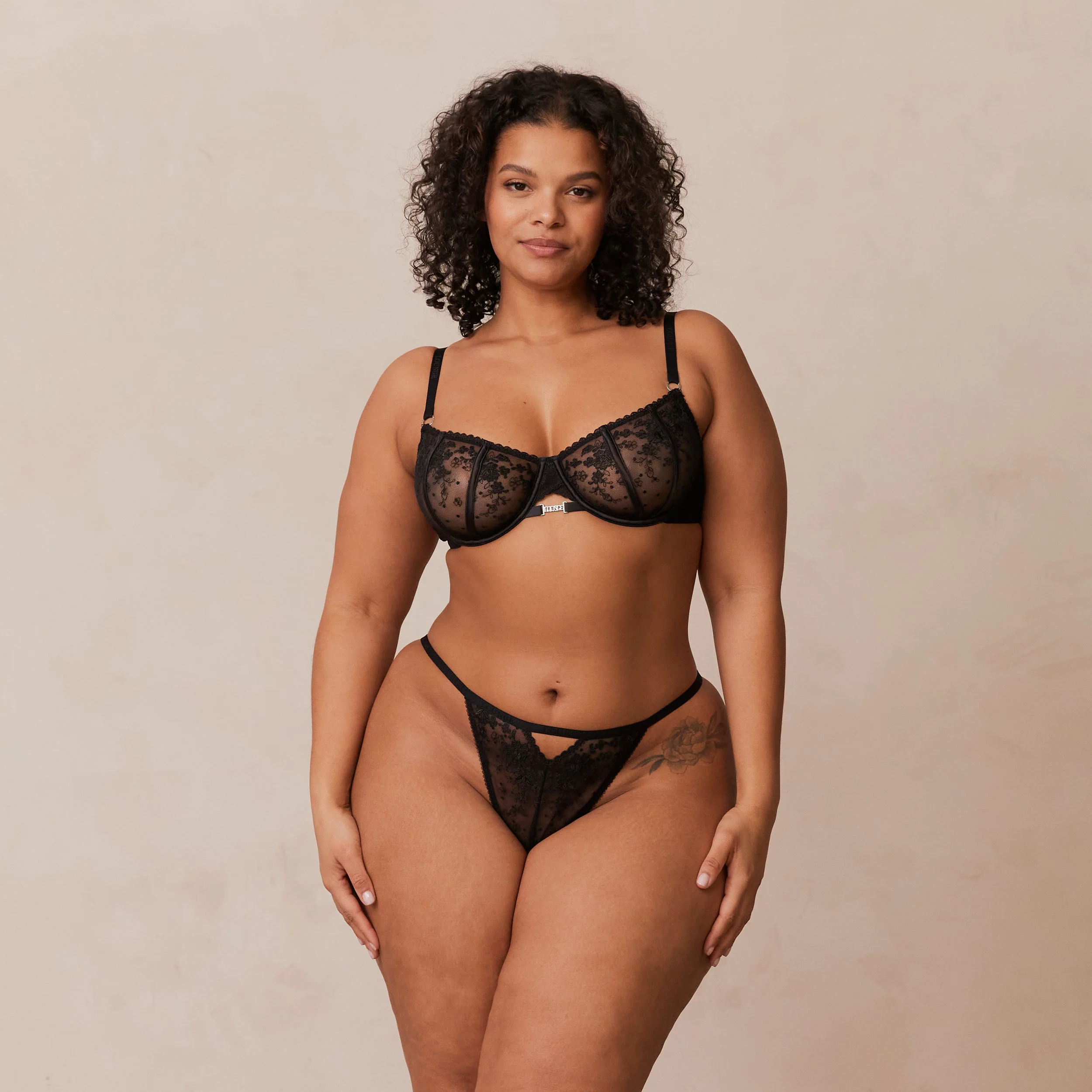 Flirt Balcony Bra  - Black - Image 19