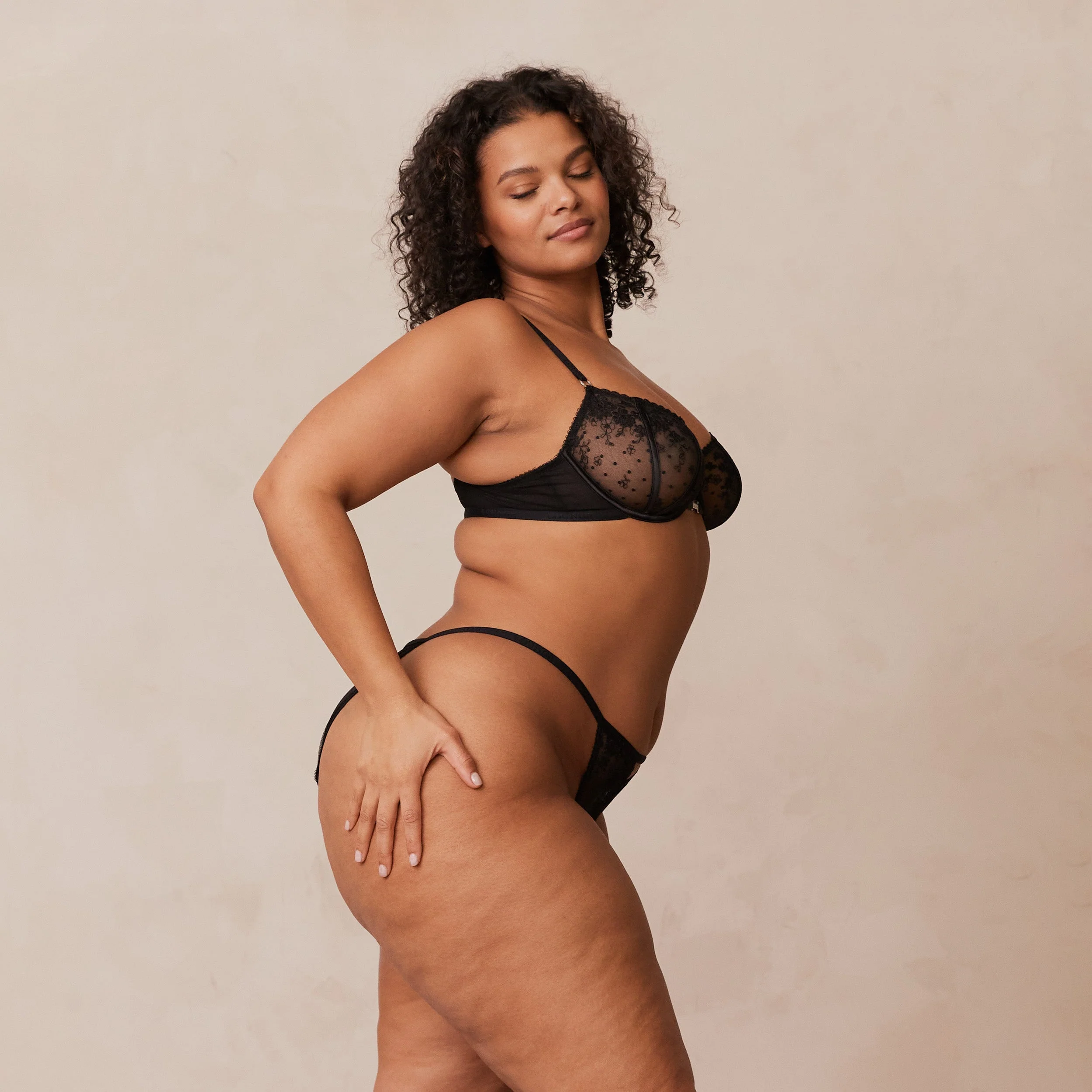 Flirt Balcony Bra  - Black - Image 22