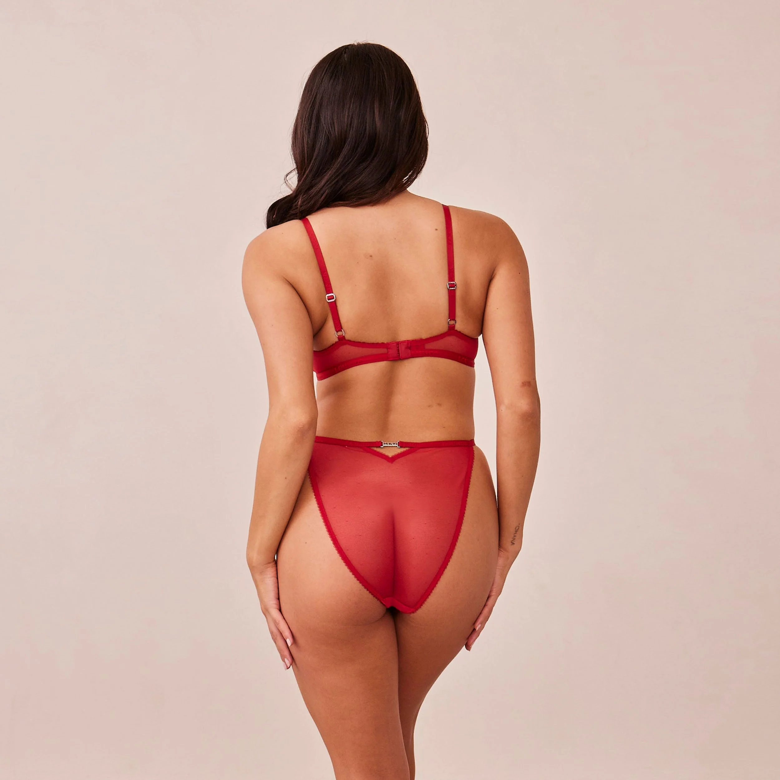 Flirt Balcony Bra  - Maroon - Image 14
