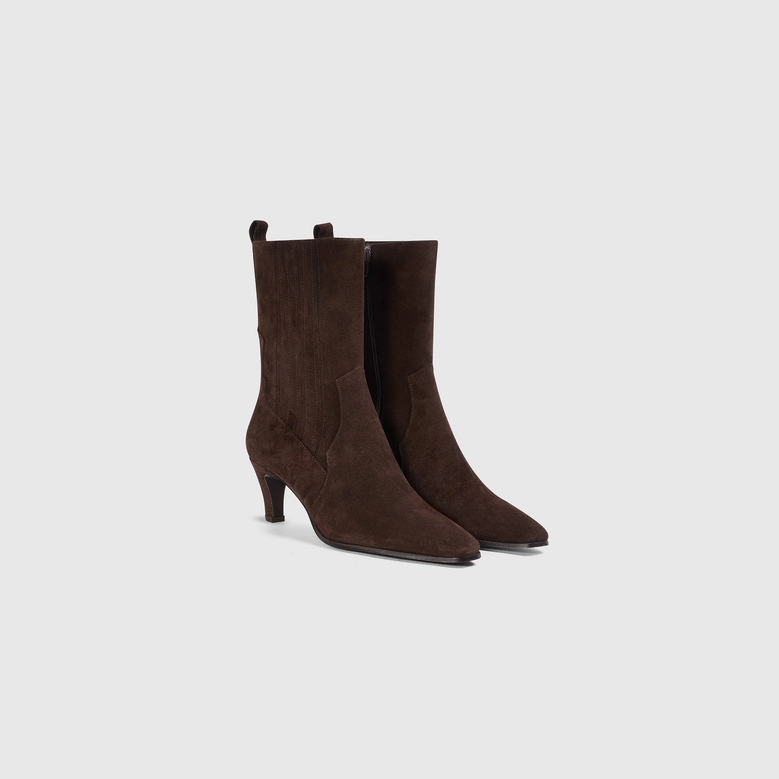 Heather Ankle Boots - Chocolate - Image 3