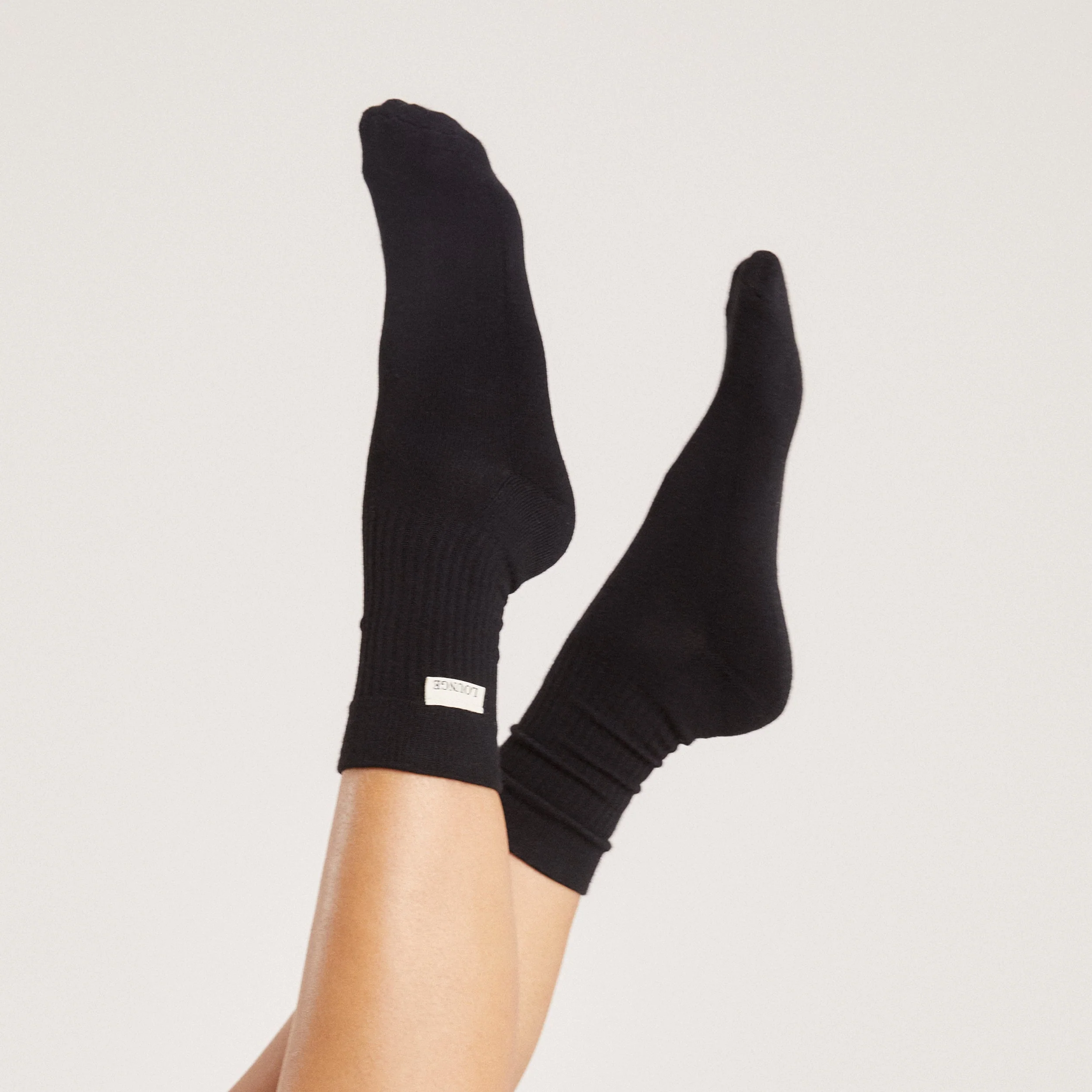 Logo Crew Socks (2 Pack) - Black - Image 3