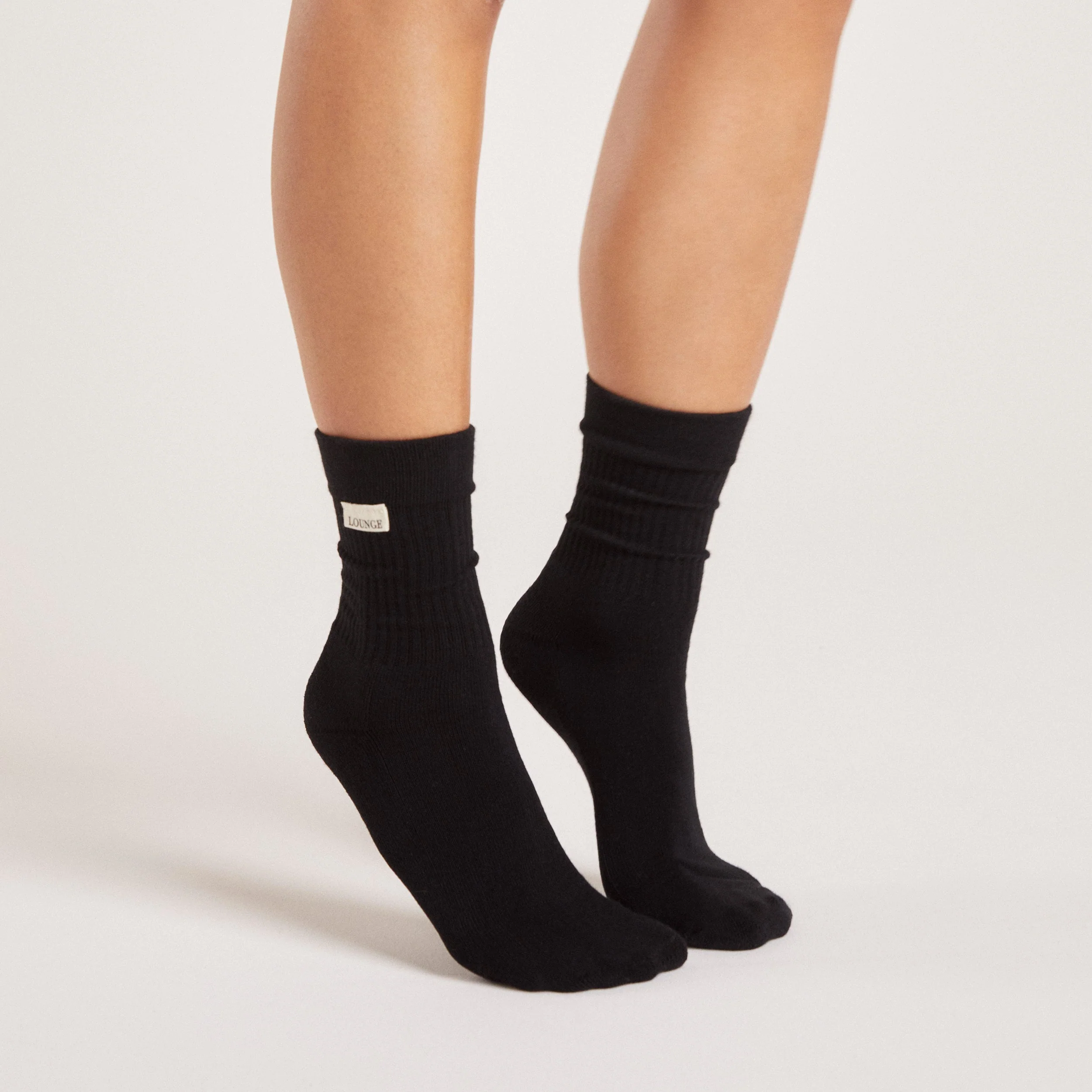 Logo Crew Socks (2 Pack) - Black - Image 4