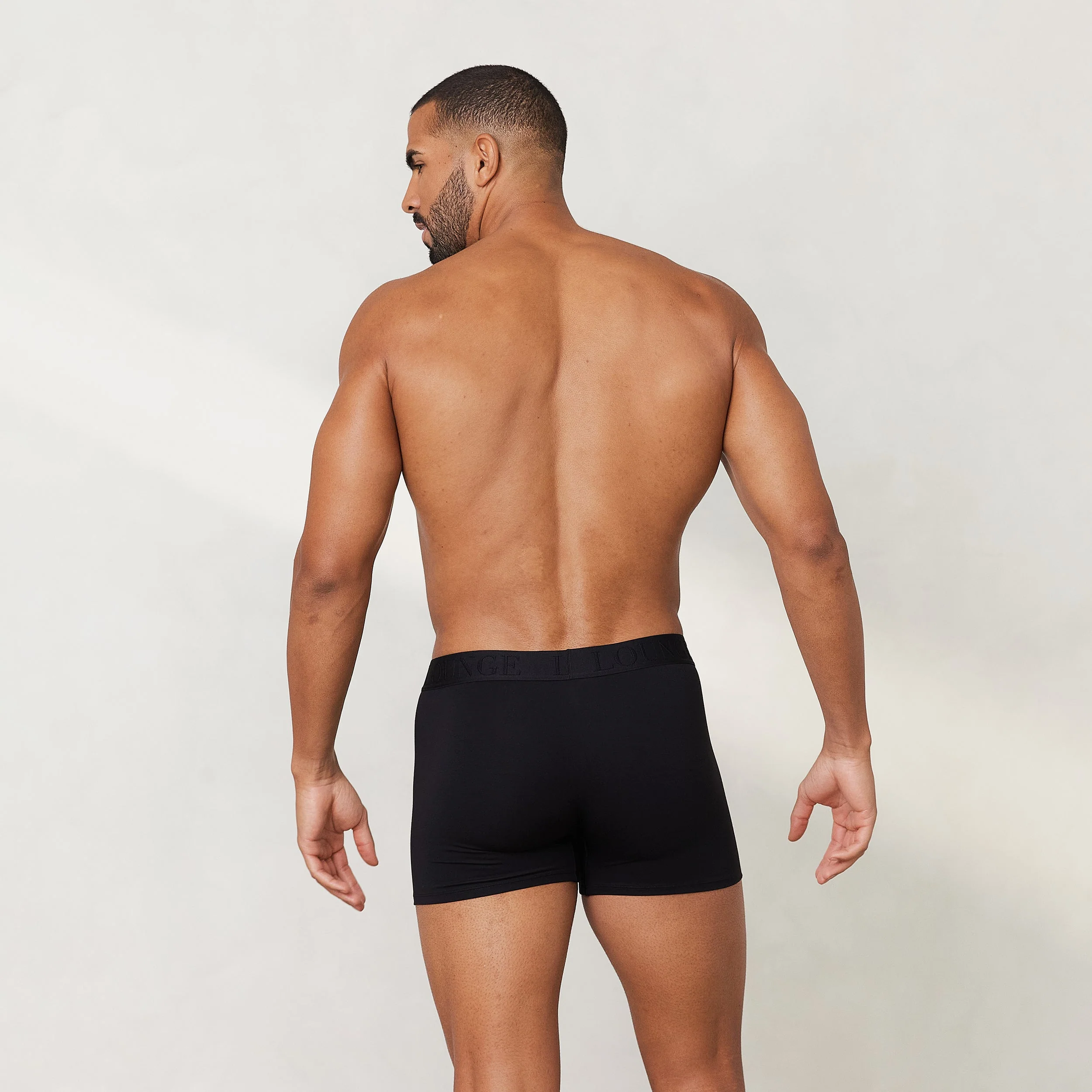 Men's Luxe Boxers (3 Pack) - Black - Image 2