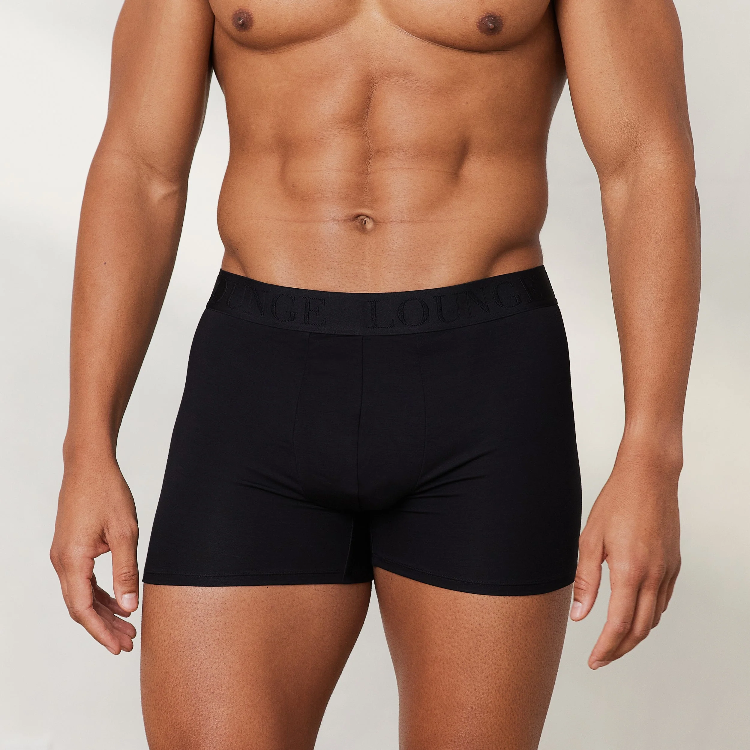 Men's Luxe Boxers (3 Pack) - Black - Image 4