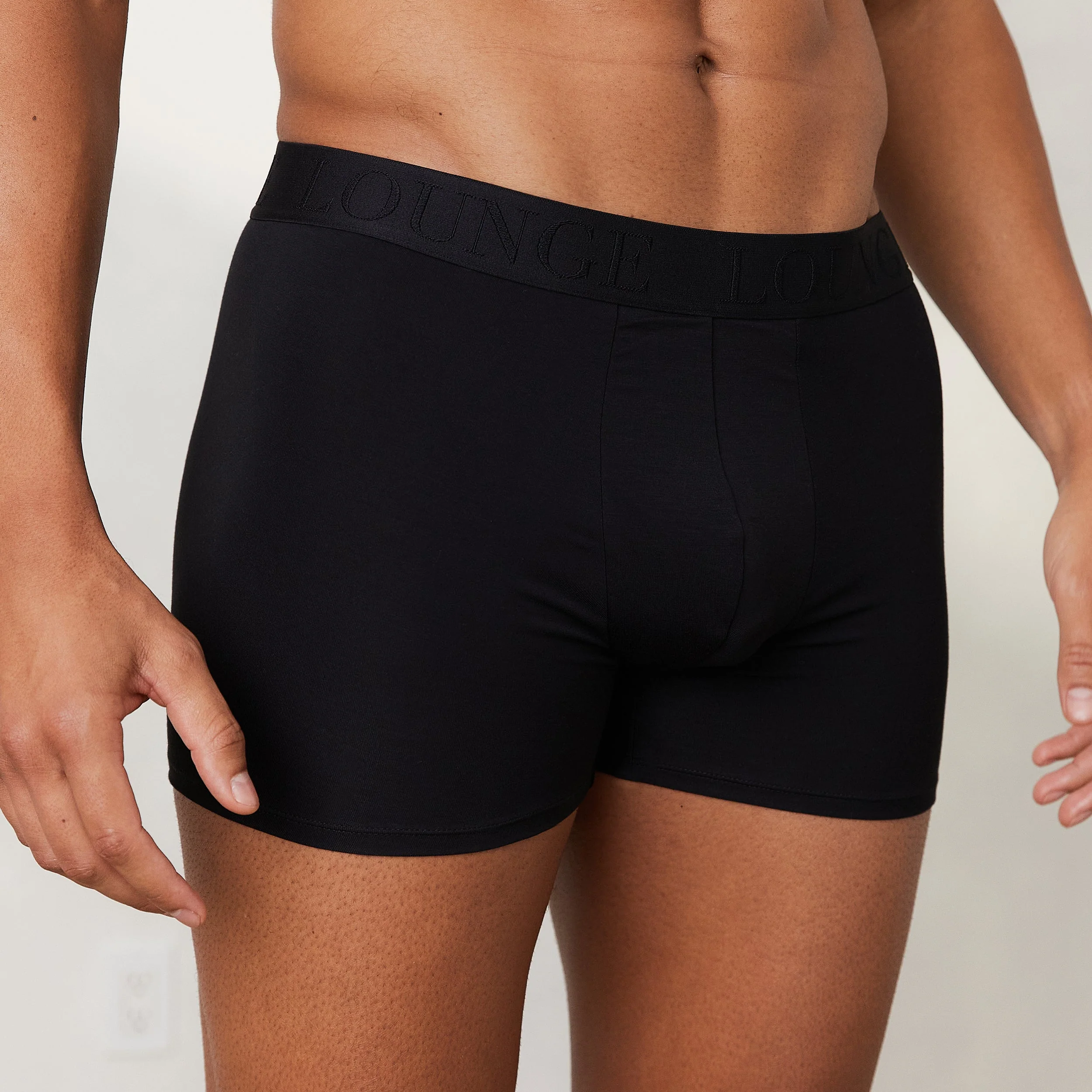 Men's Luxe Boxers (3 Pack) - Black - Image 5