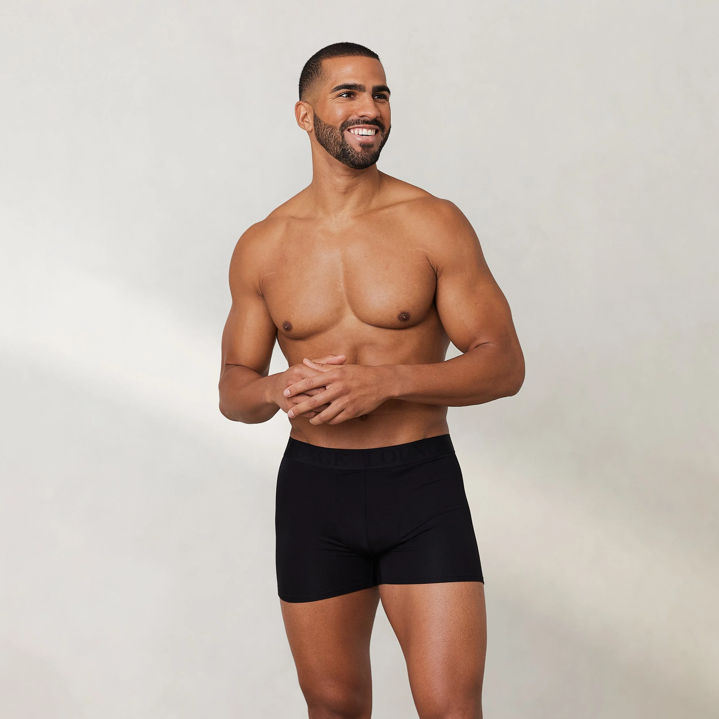 Men's Luxe Boxers (3 Pack) - Black - Image 6