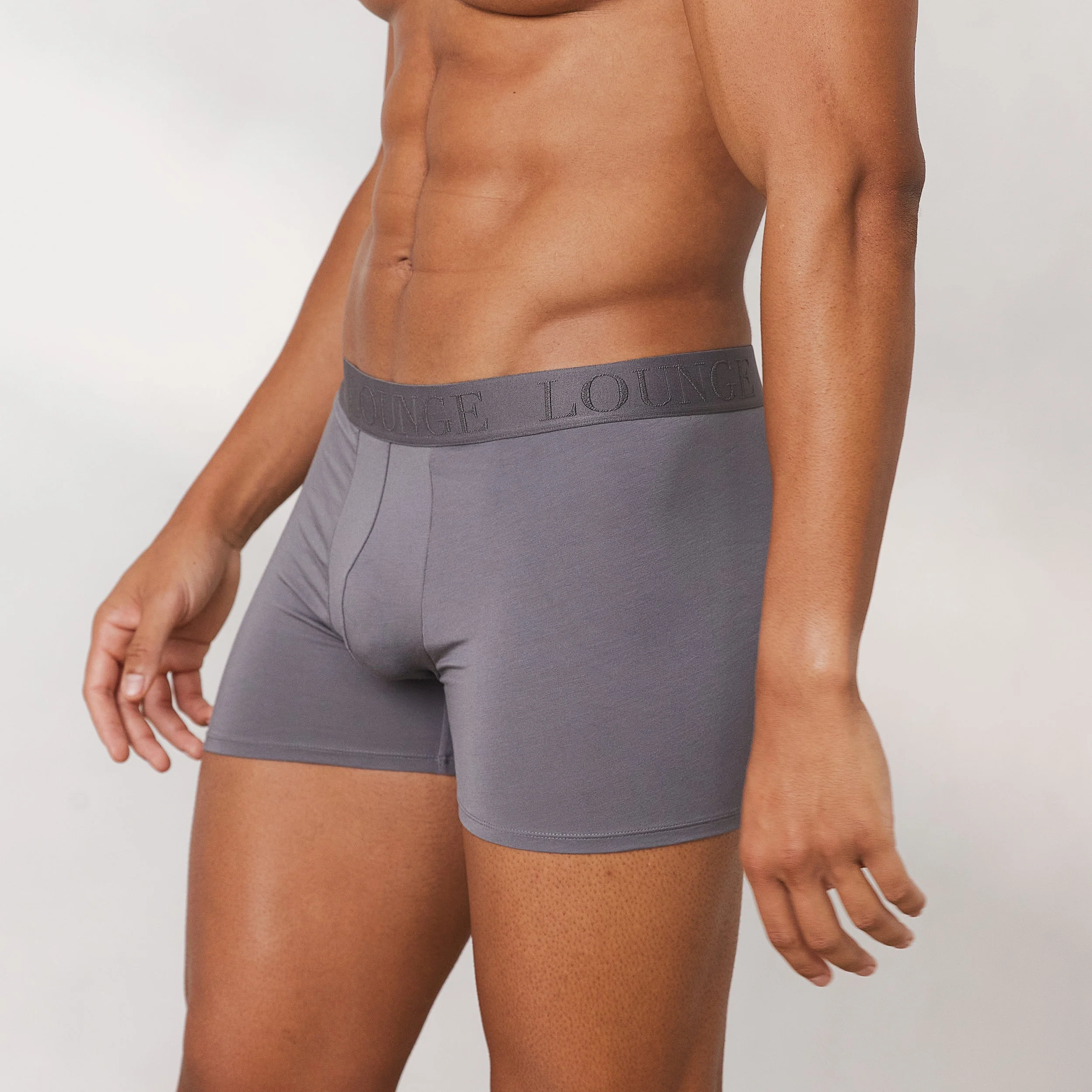 Men's Luxe Boxers (3 Pack) - Charcoal - Image 5