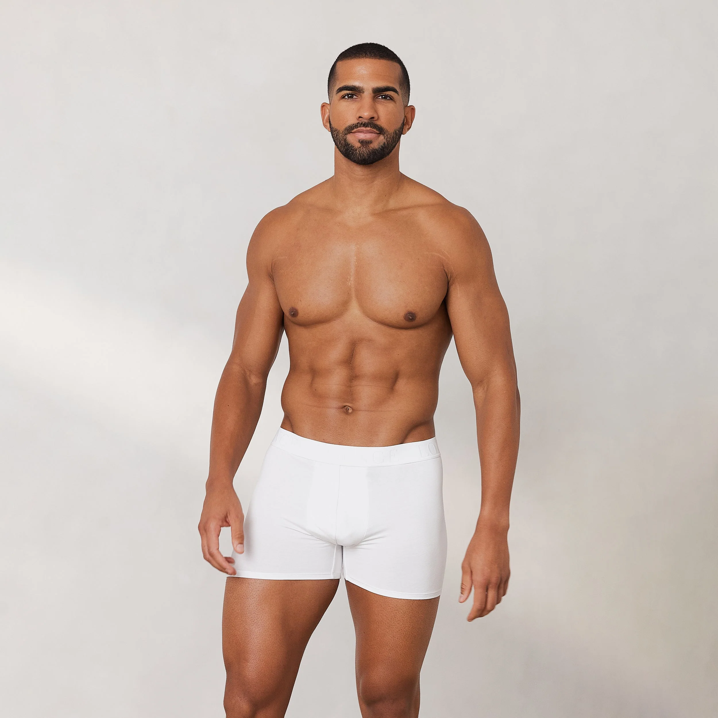 Men's Luxe Boxers (3 Pack) - White - Image 5
