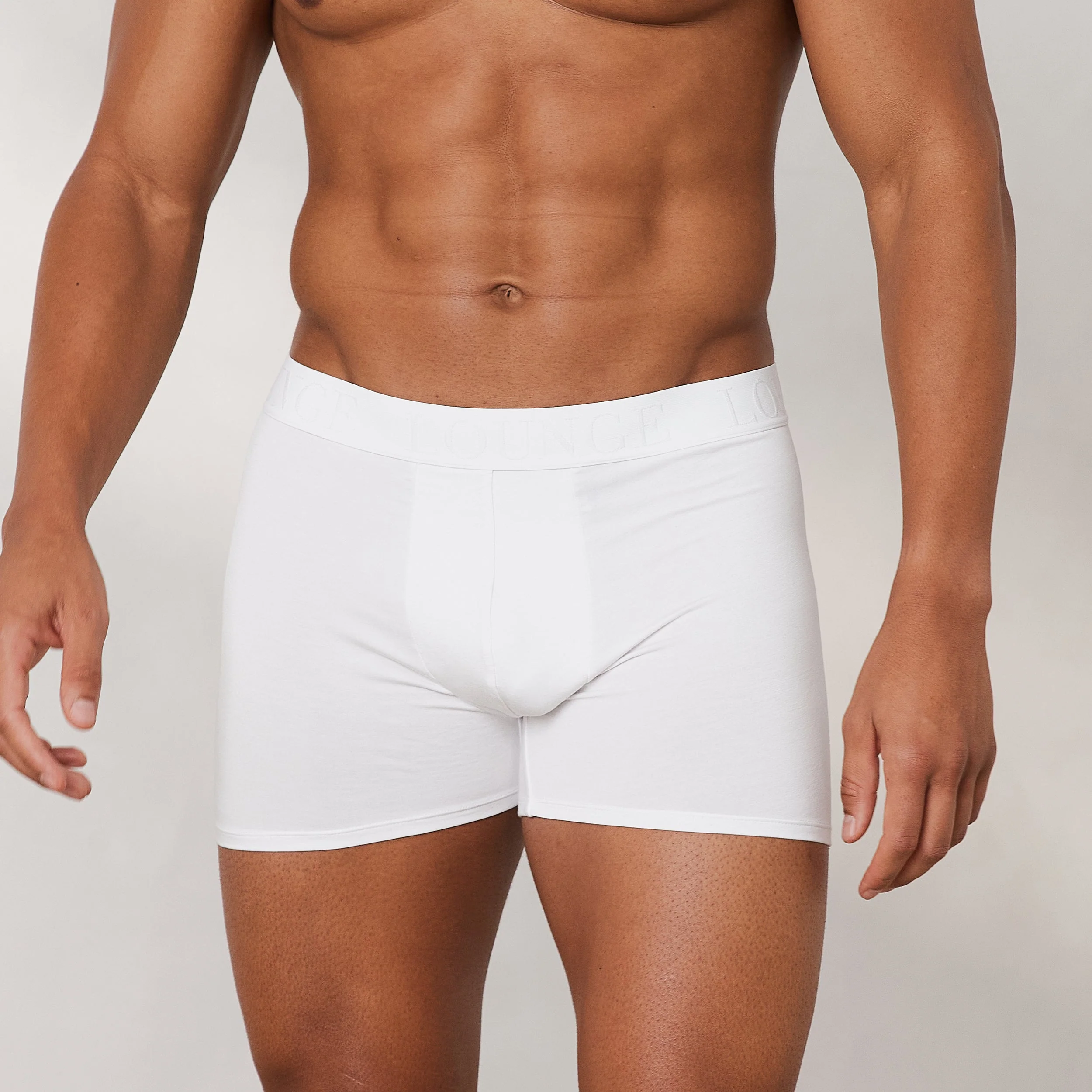Men's Luxe Boxers (3 Pack) - White - Image 6