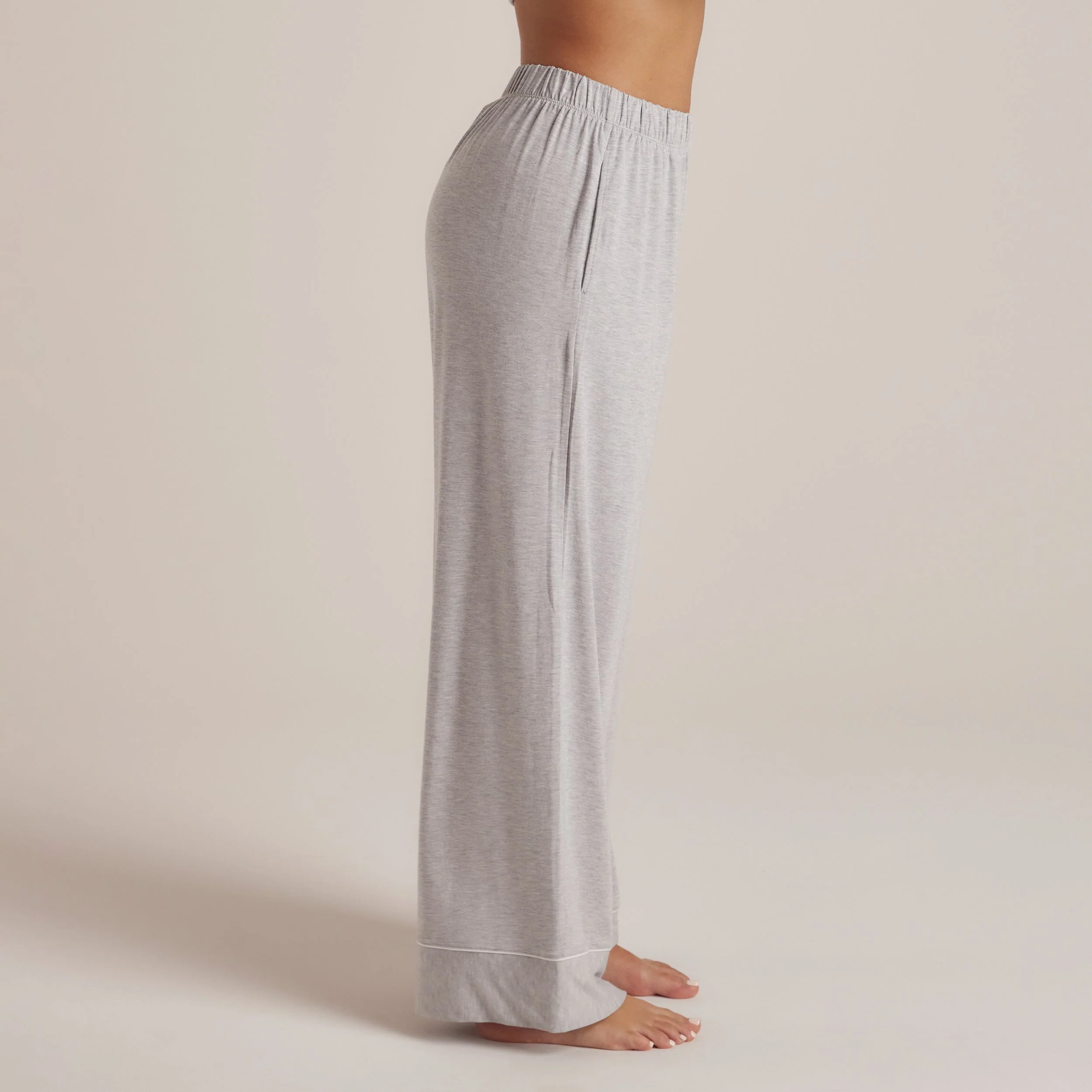 Modal Pajama Pants - Grey Marl - Image 5