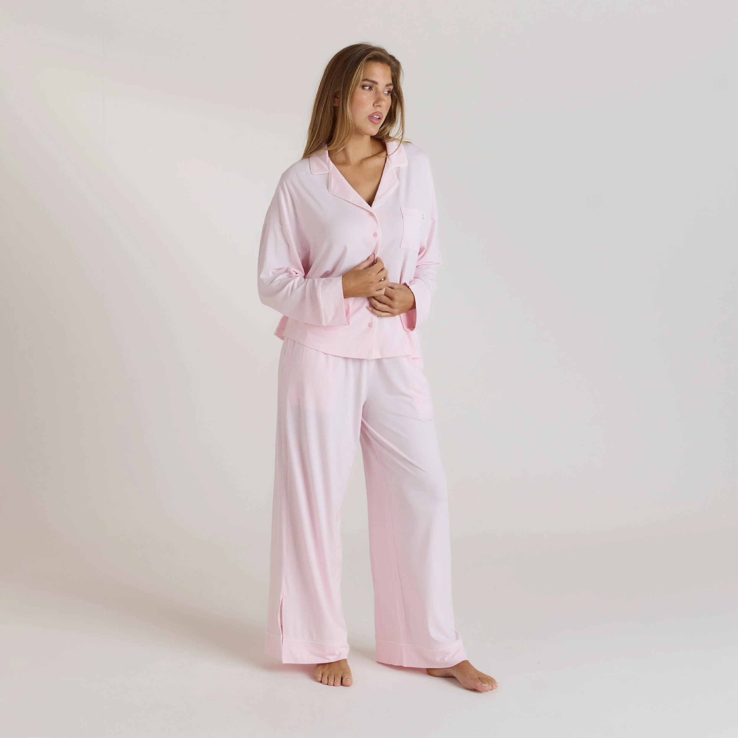 Modal Pajama Pants - Pink - Image 2