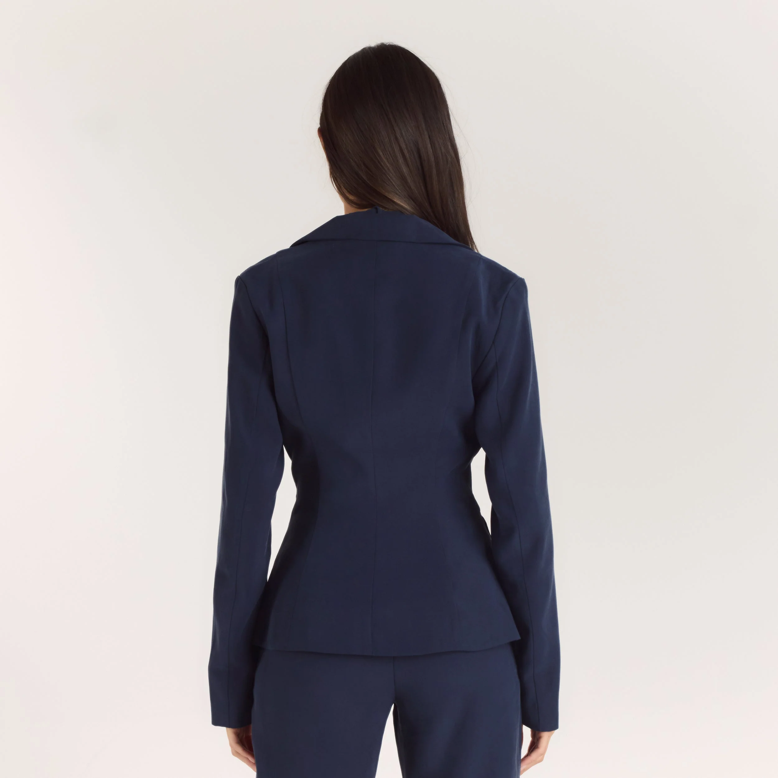 Multiway Fitted Blazer - Navy - Image 2
