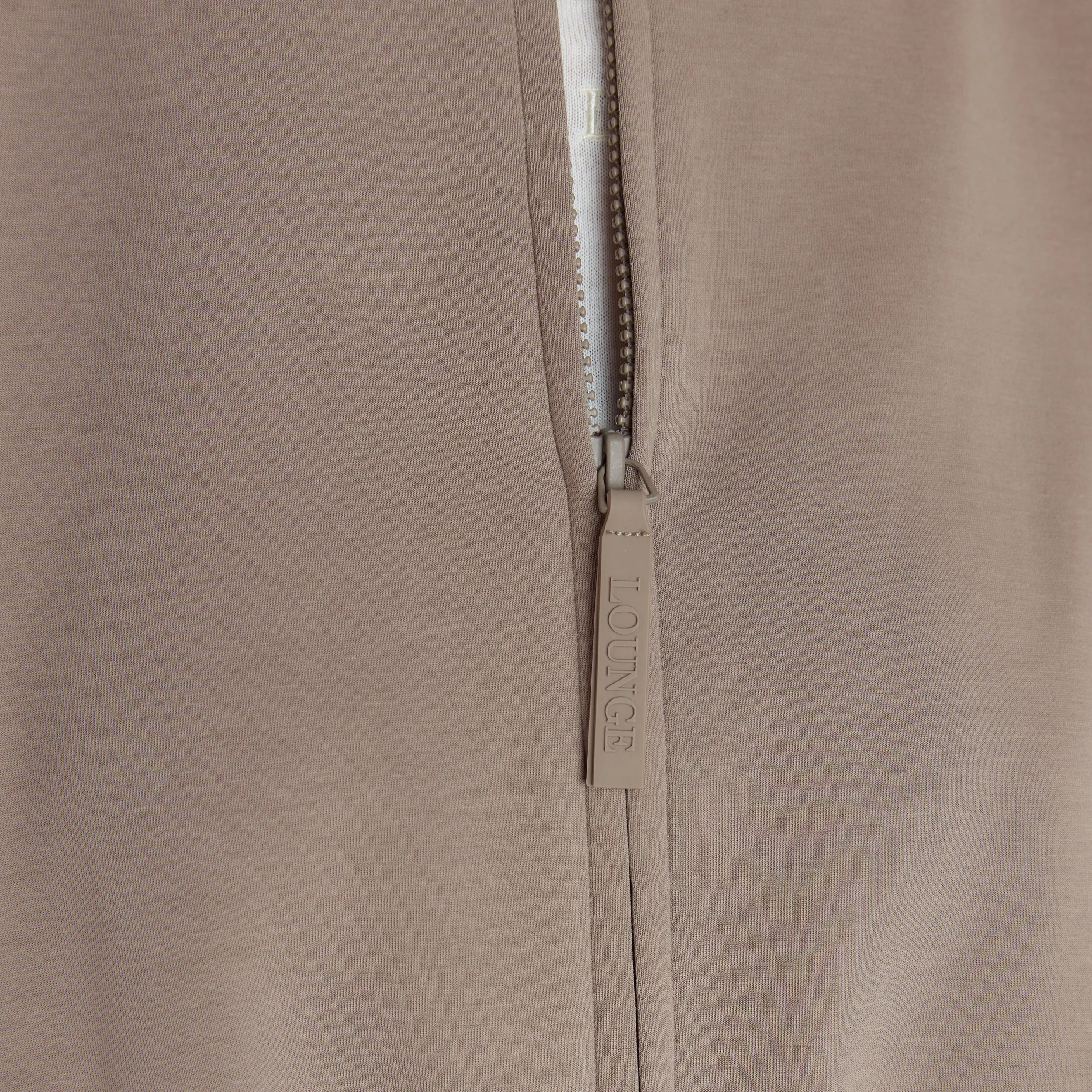 Neoprene Bomber Jacket - Taupe - Image 4