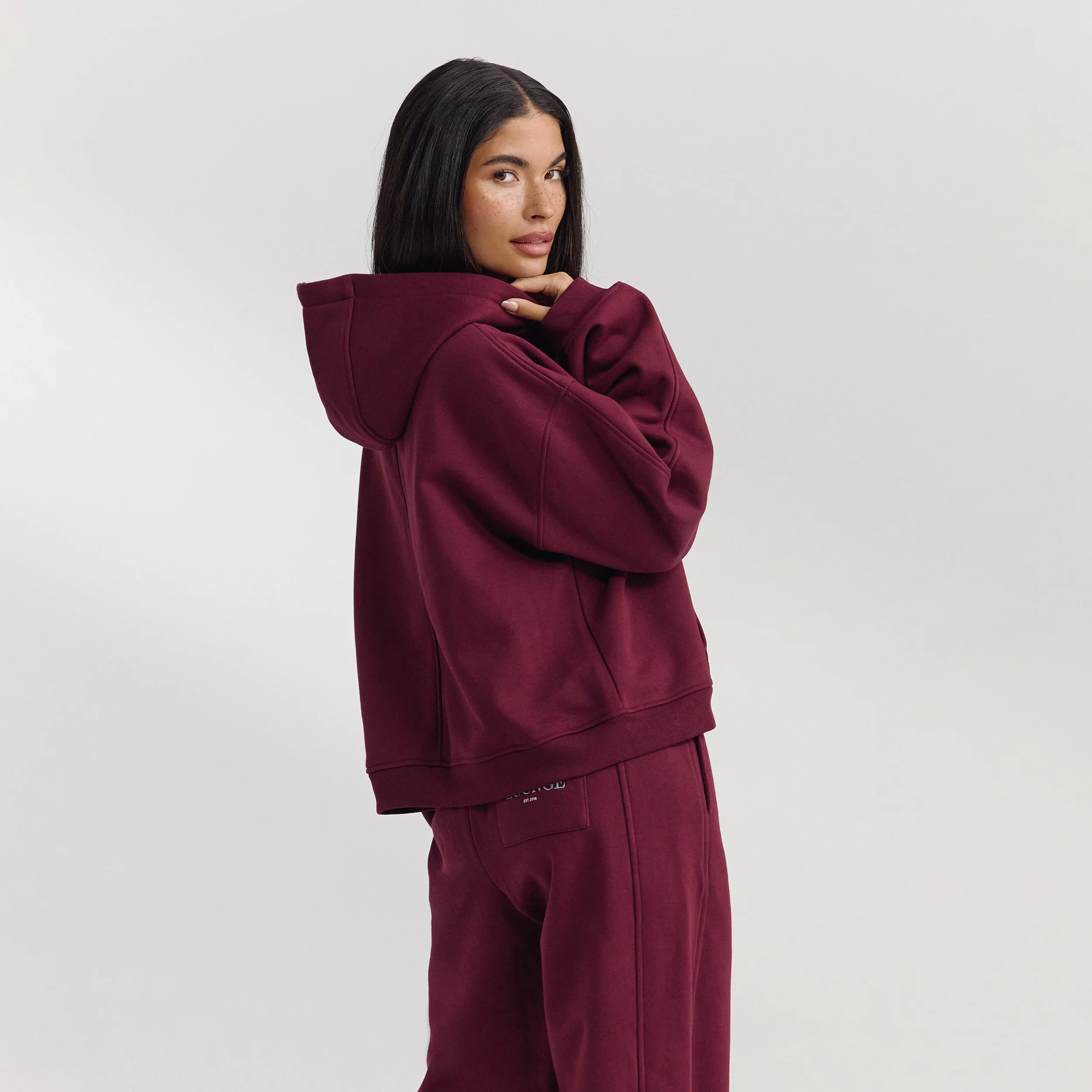 Oversized Hoodie - Cherry Lacquer - Image 5