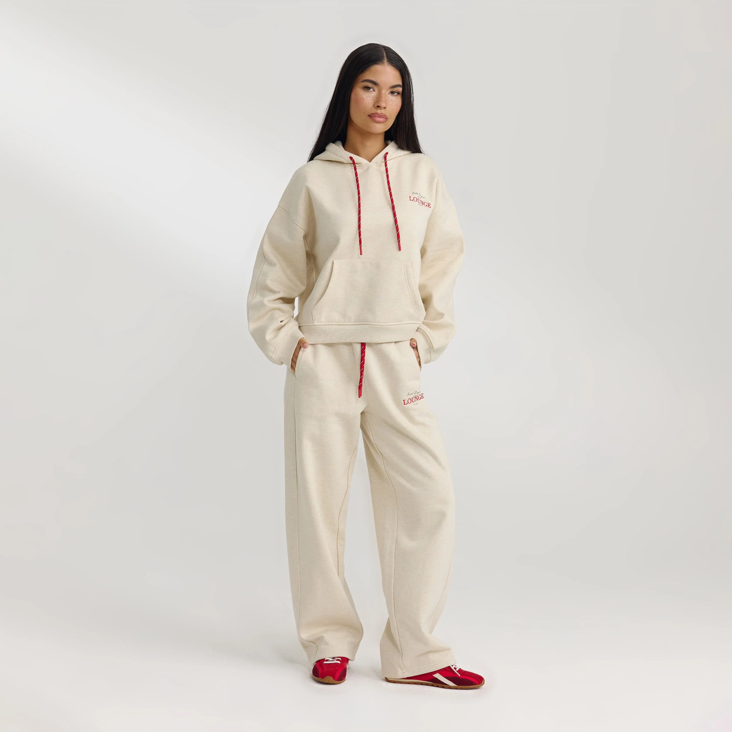 Oversized Hoodie - Oat Marl - Image 3