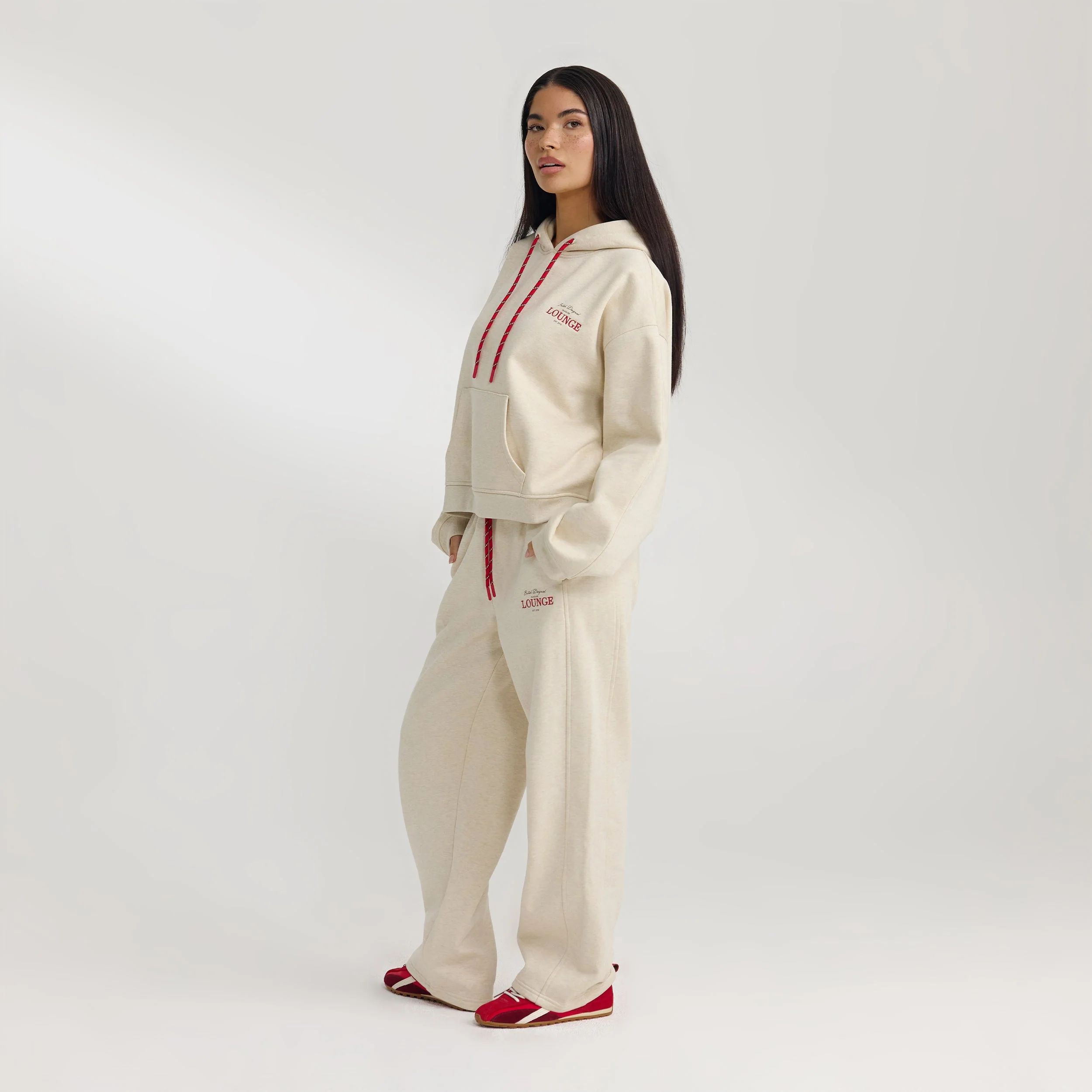 Oversized Hoodie - Oat Marl - Image 4