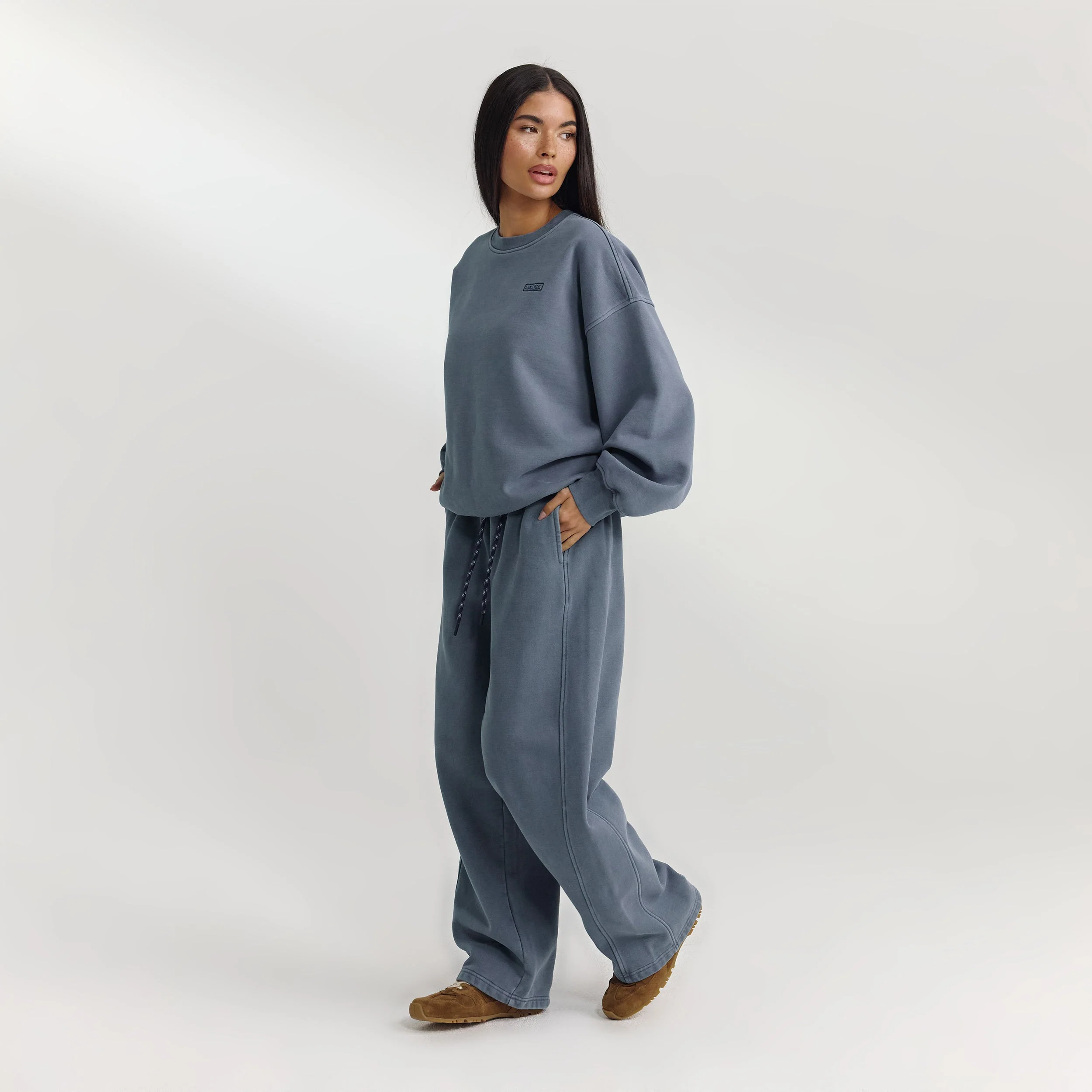 Oversized Sweater - Washed Blue - Image 3