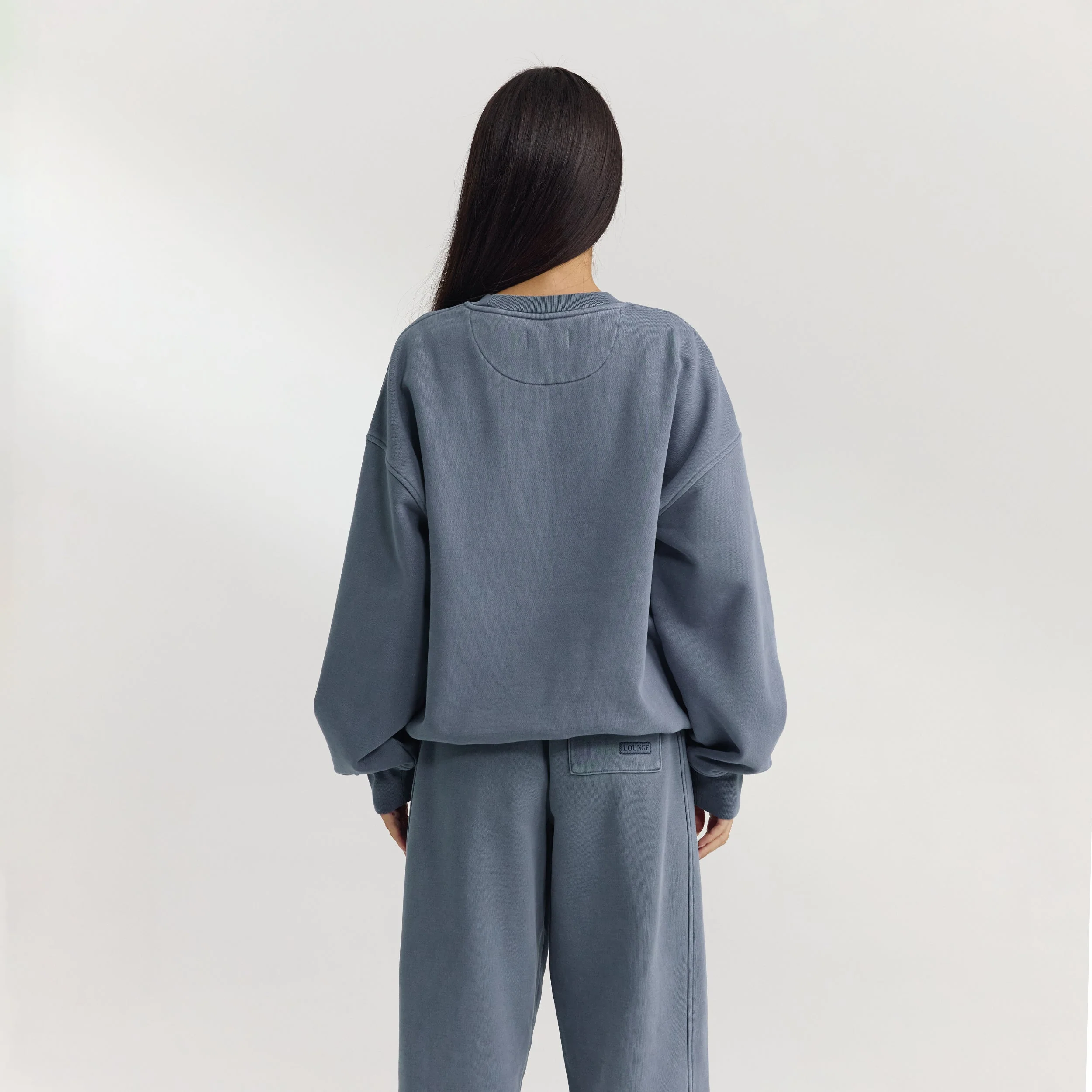 Oversized Sweater - Washed Blue - Image 4