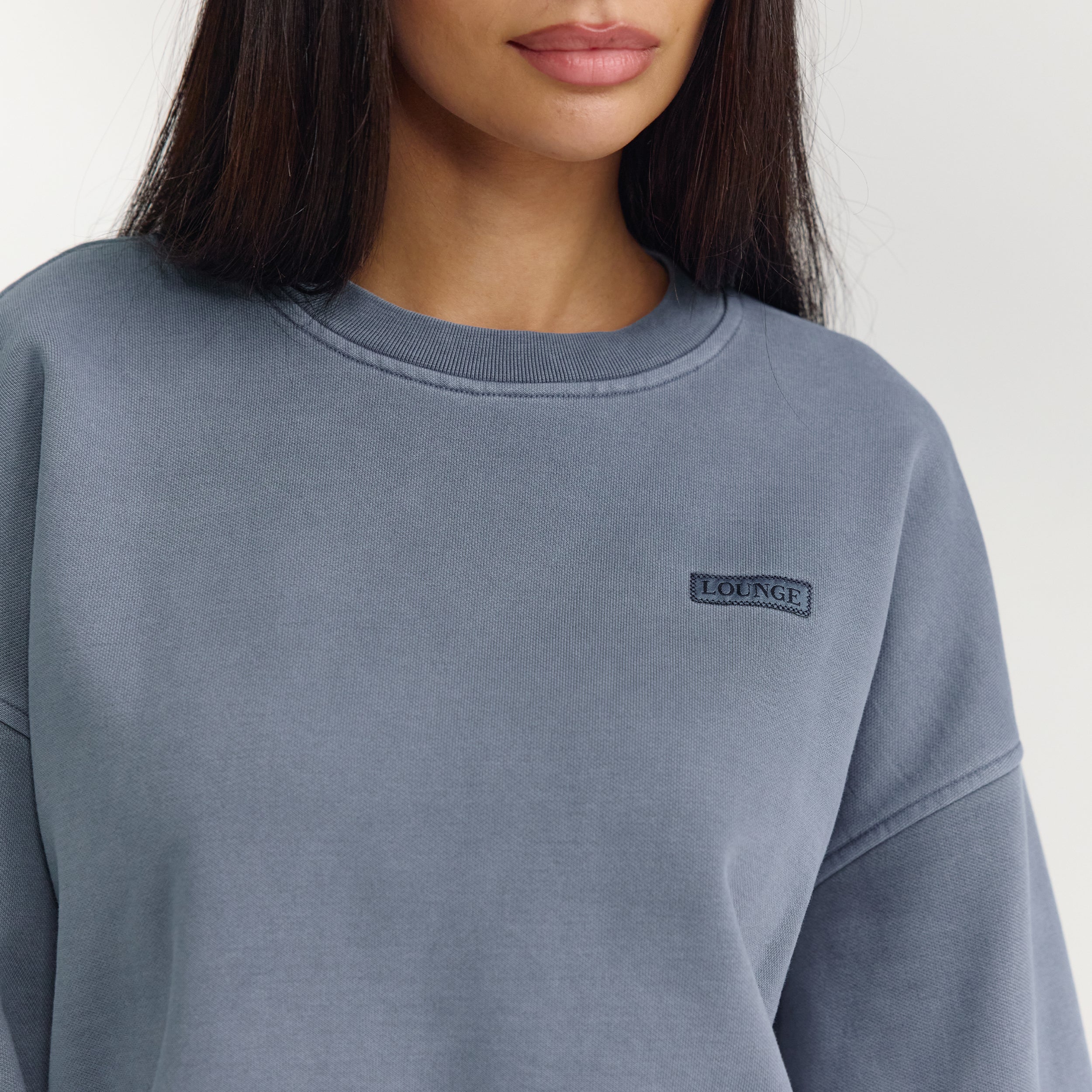Oversized Sweater - Washed Blue - Image 5
