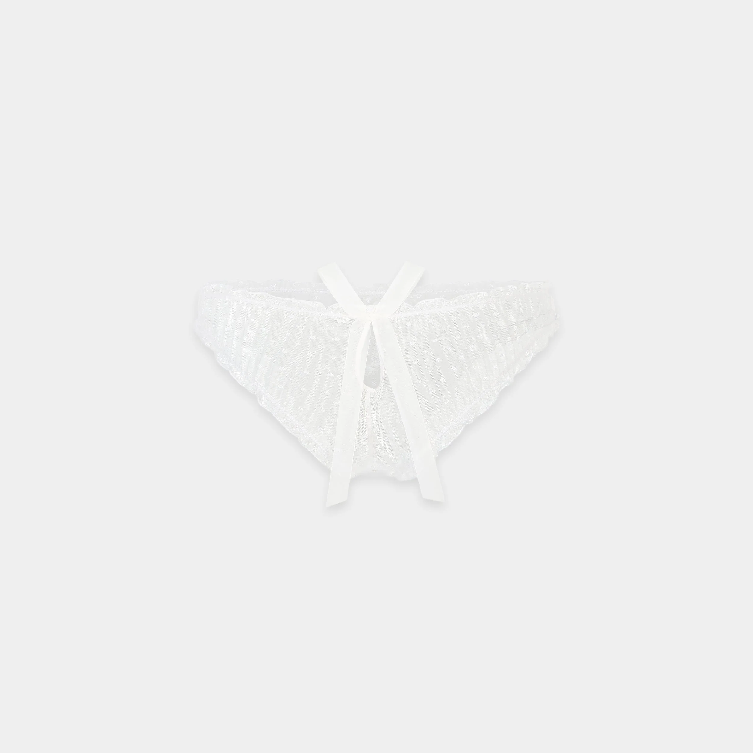 Polka Dot Brazilian Briefs - White - Image 5