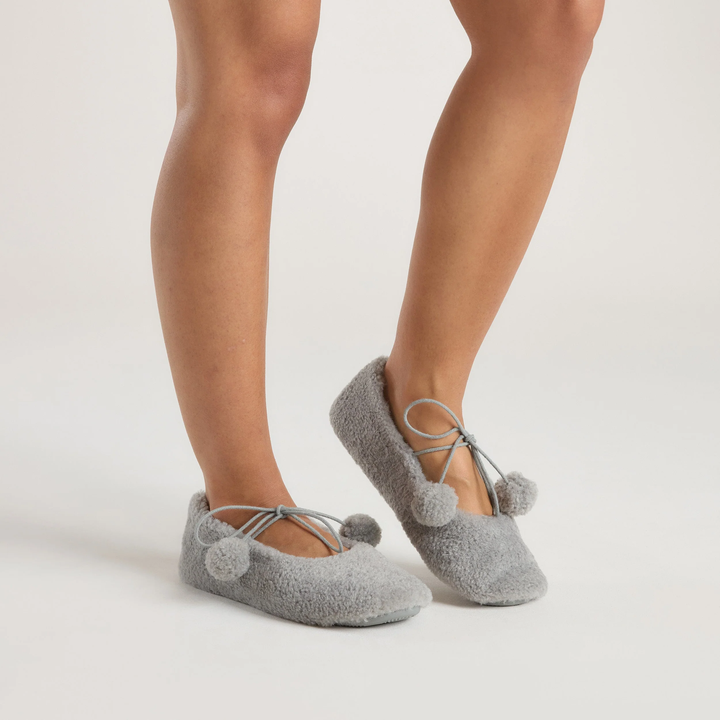 Poppy Ballet Slippers - Grey - Image 2