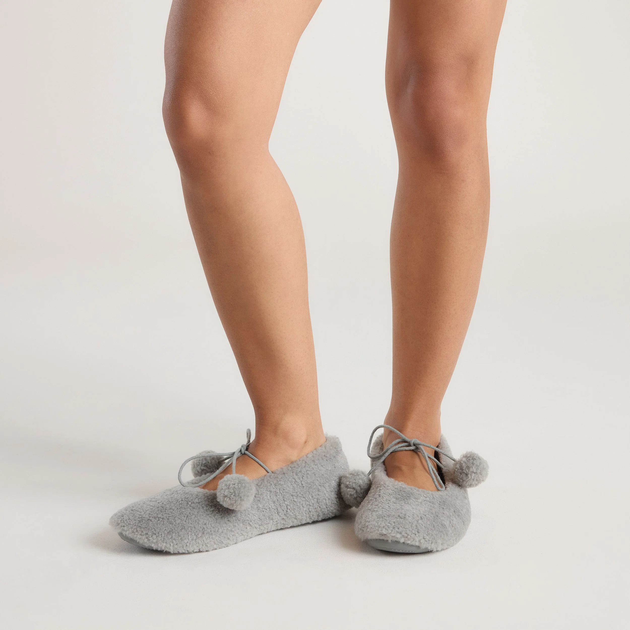 Poppy Ballet Slippers - Grey - Image 4