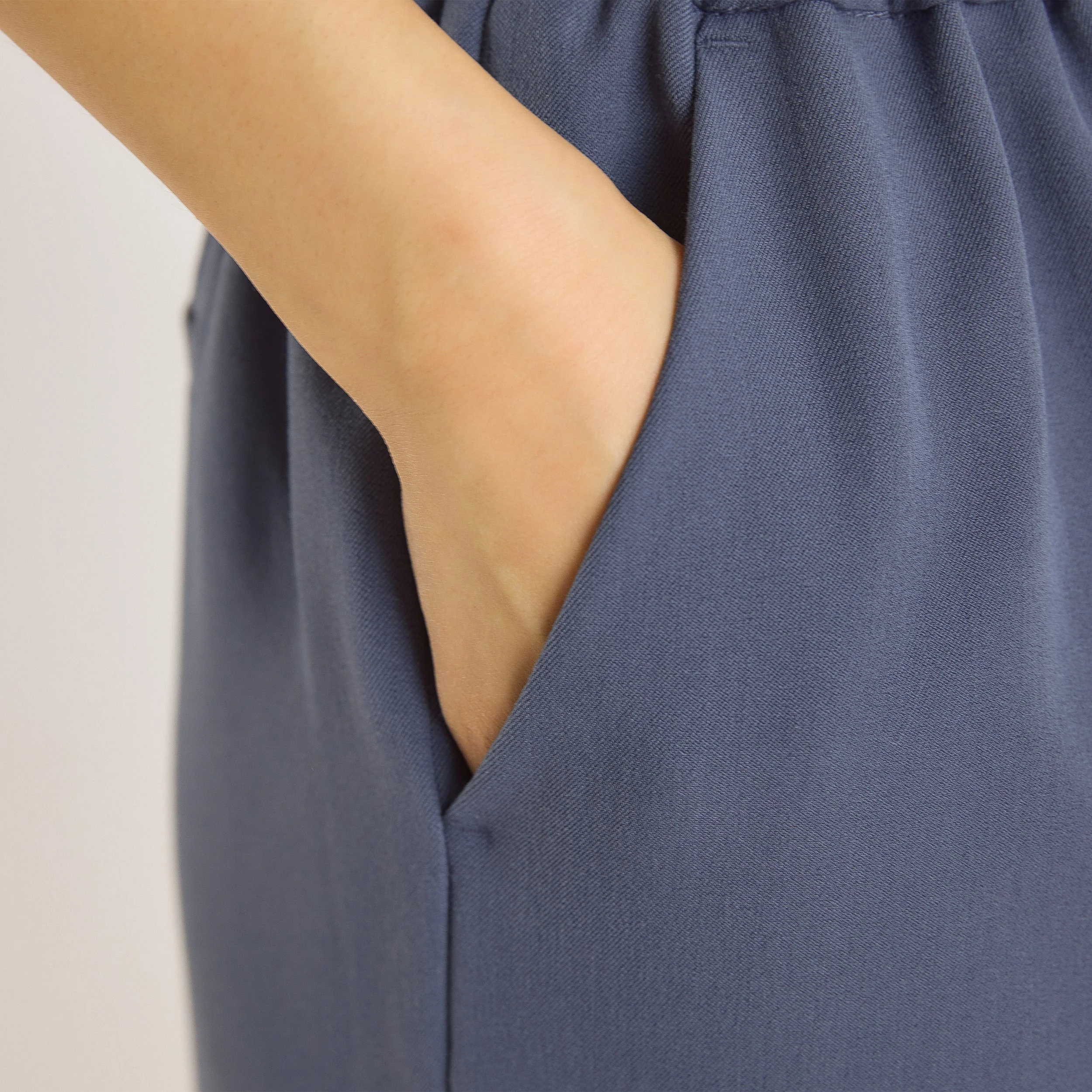 Relaxed-Fit Tailored Pants - Blue - Image 6