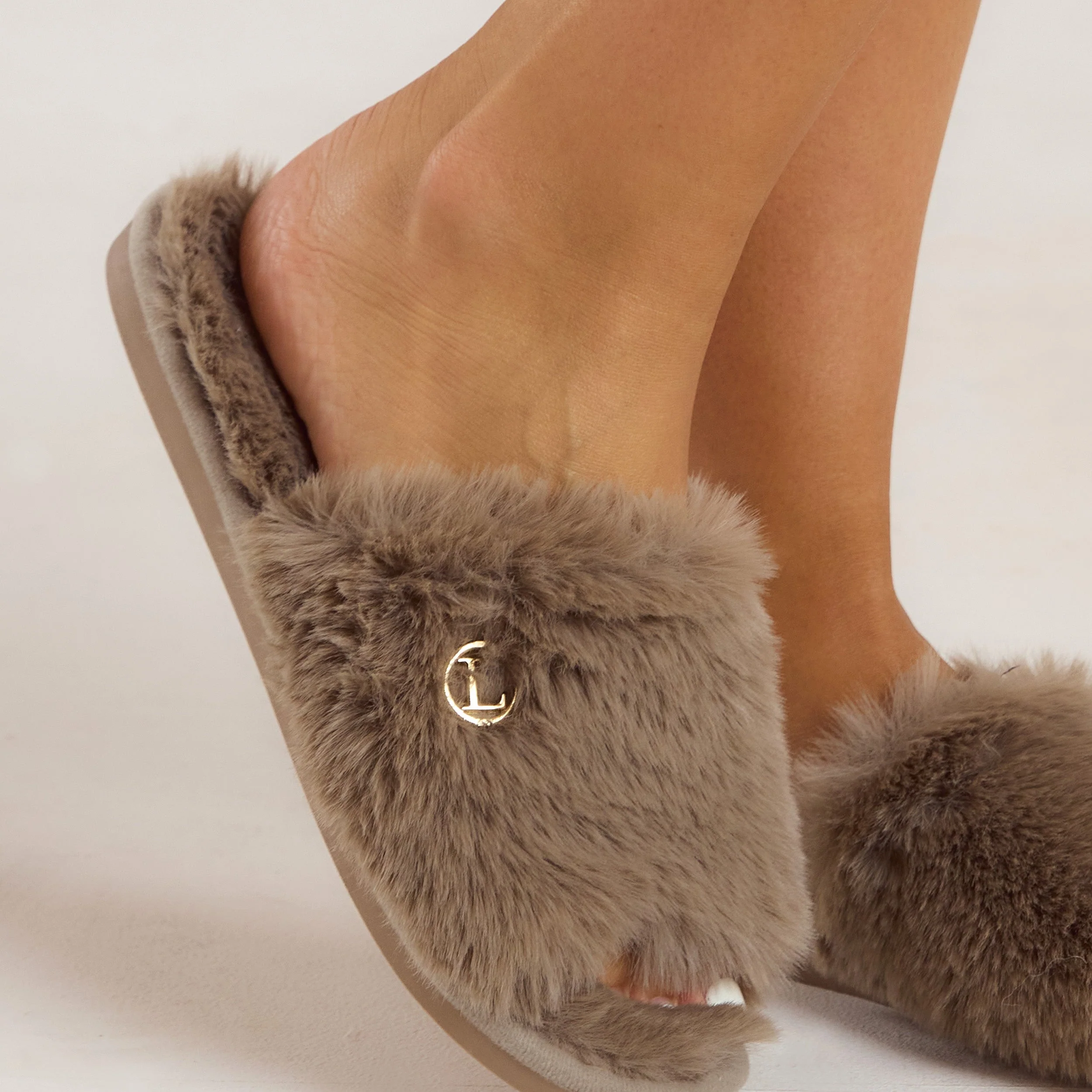 Scarlett Slippers - Taupe - Image 2