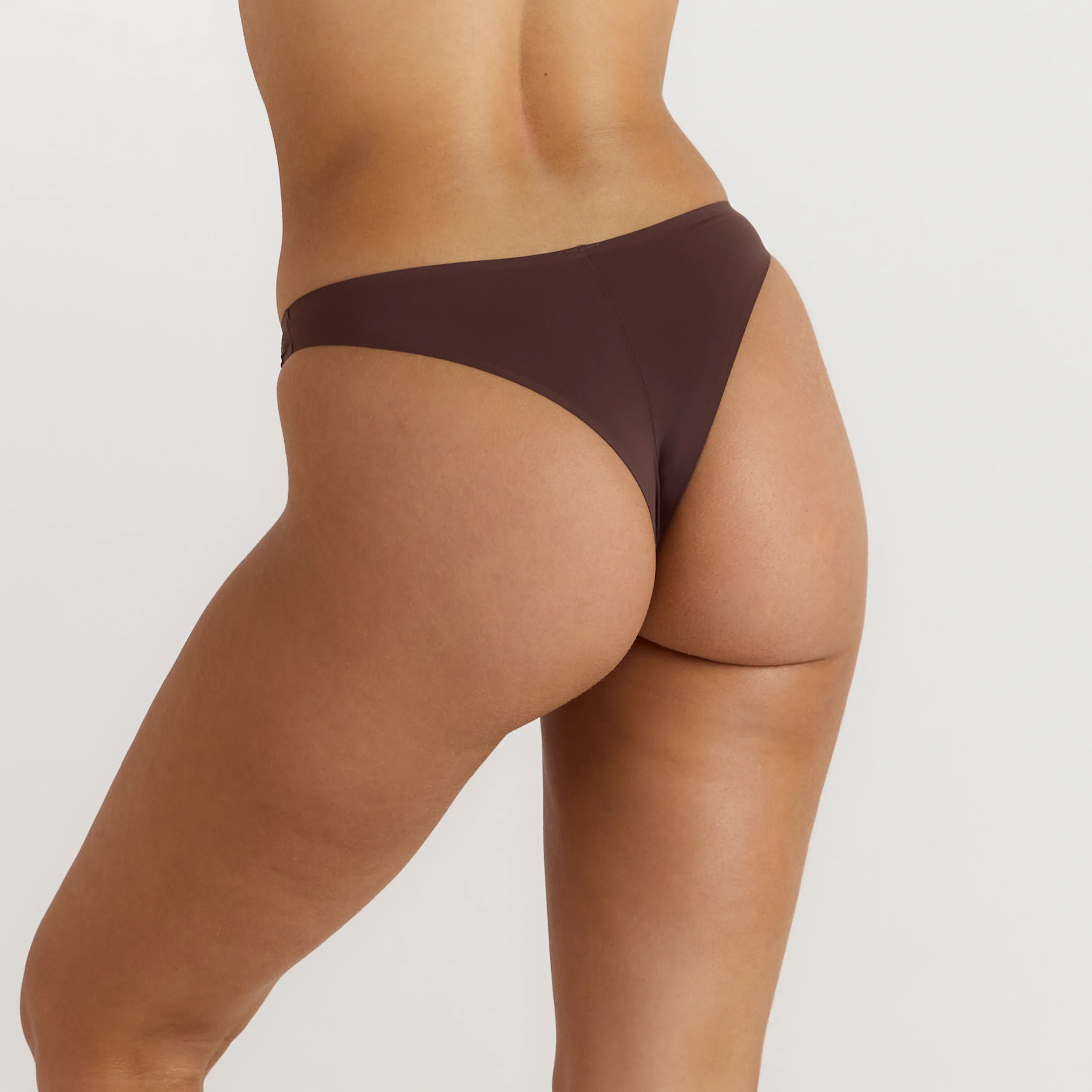 Seamless Brazilian Briefs - Chocolate - Image 2