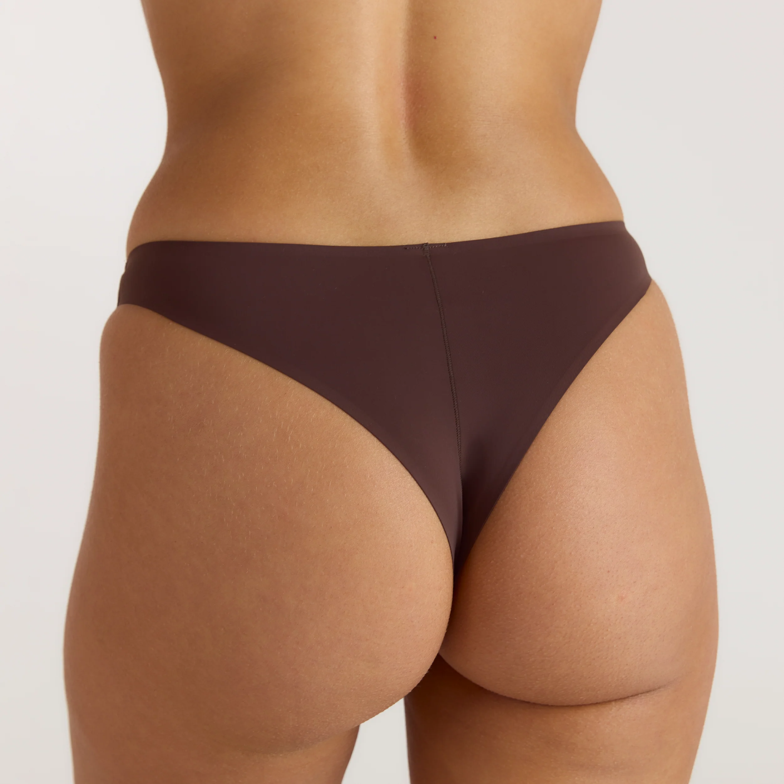 Seamless Brazilian Briefs - Chocolate - Image 3