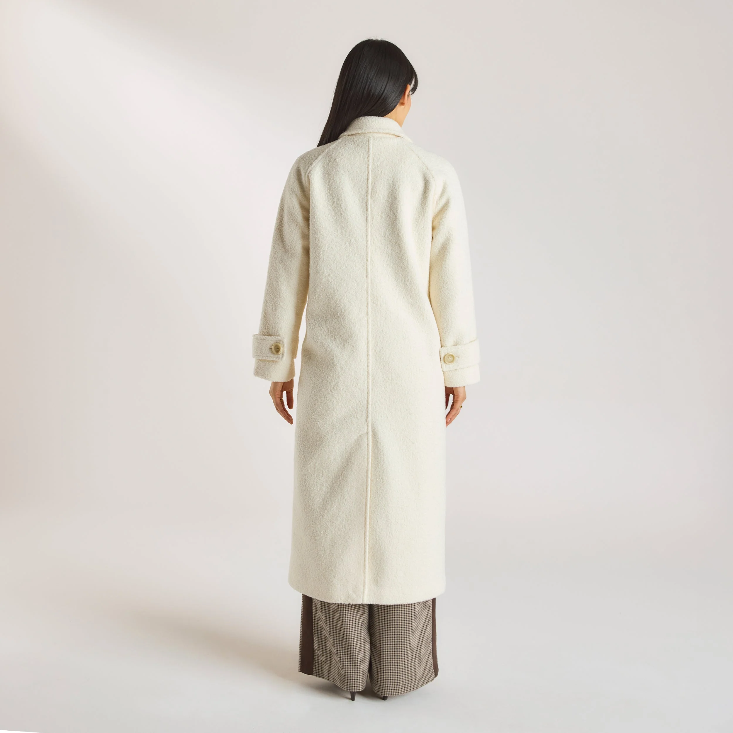 Shearling Coat - Cream - Image 2