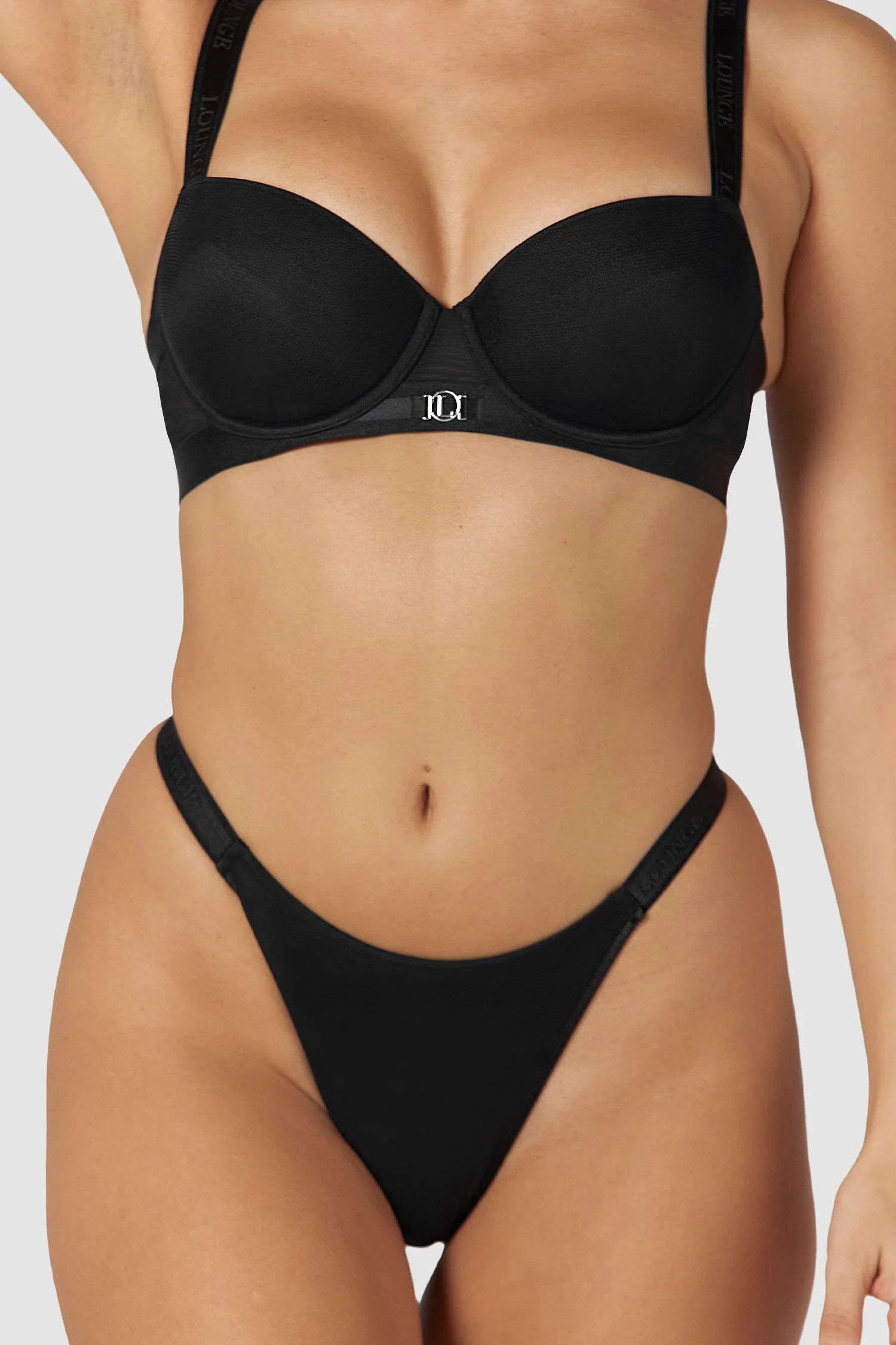 Smooth Mesh T-shirt Bra  - Black - Image 16