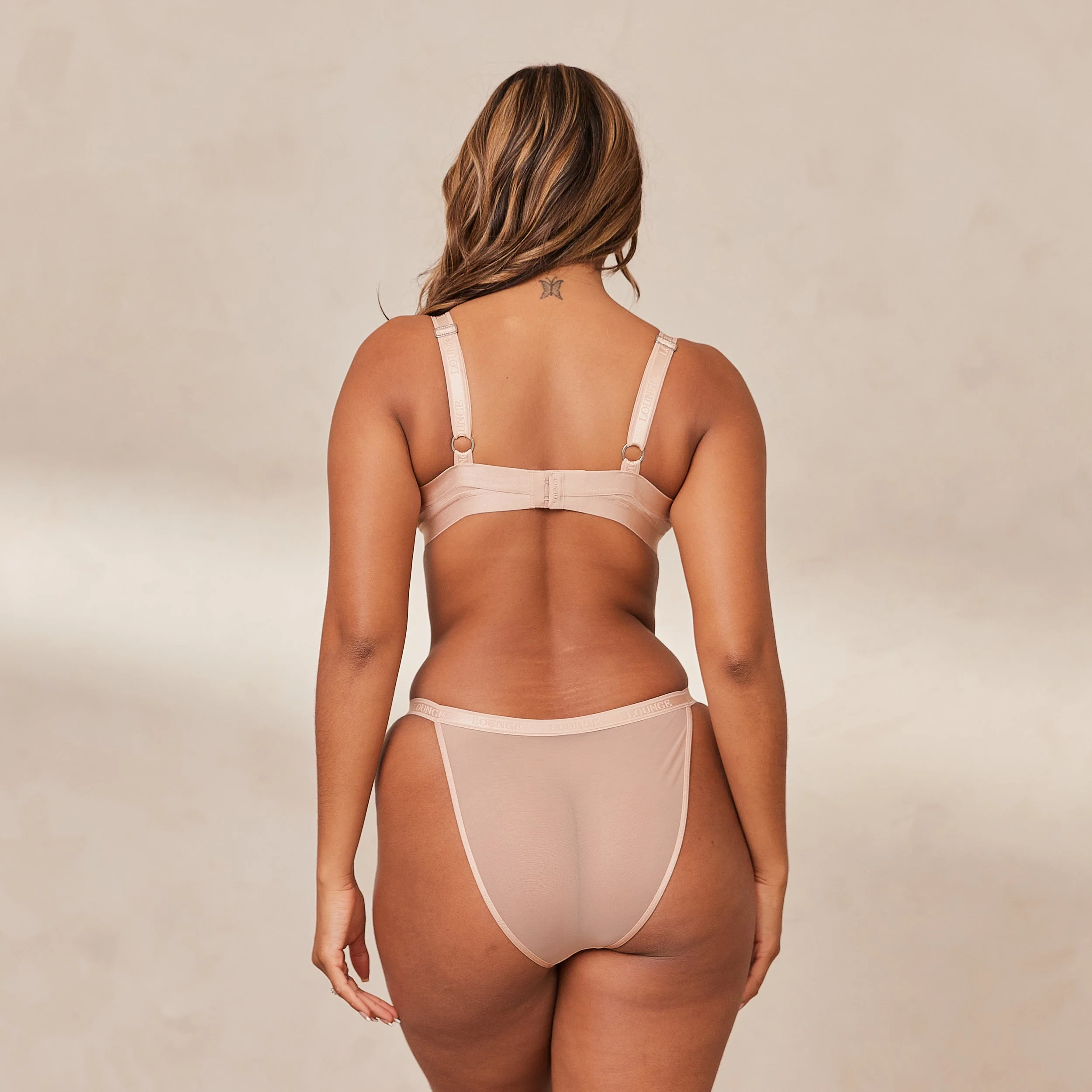 Smooth Mesh T-shirt Bra  - Taupe - Image 8