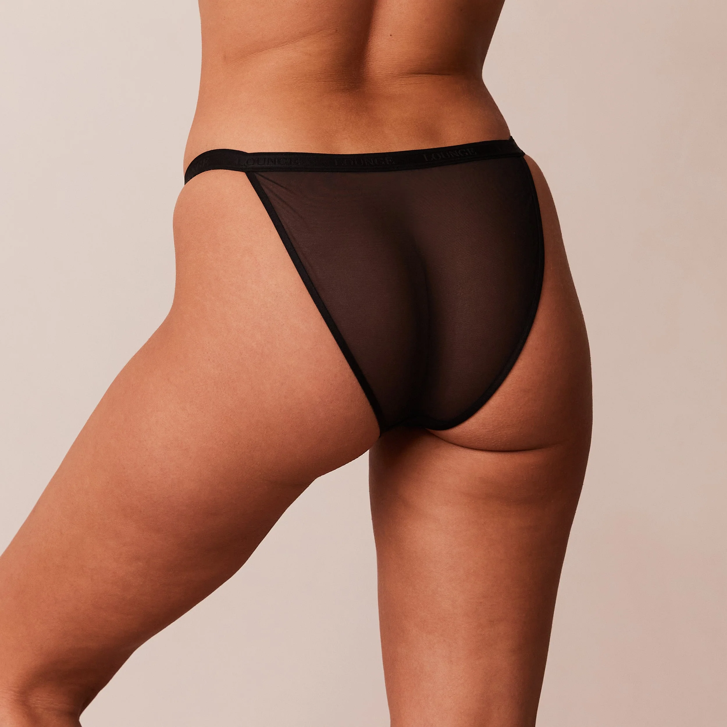 Smooth Mesh Briefs - Black - Image 2