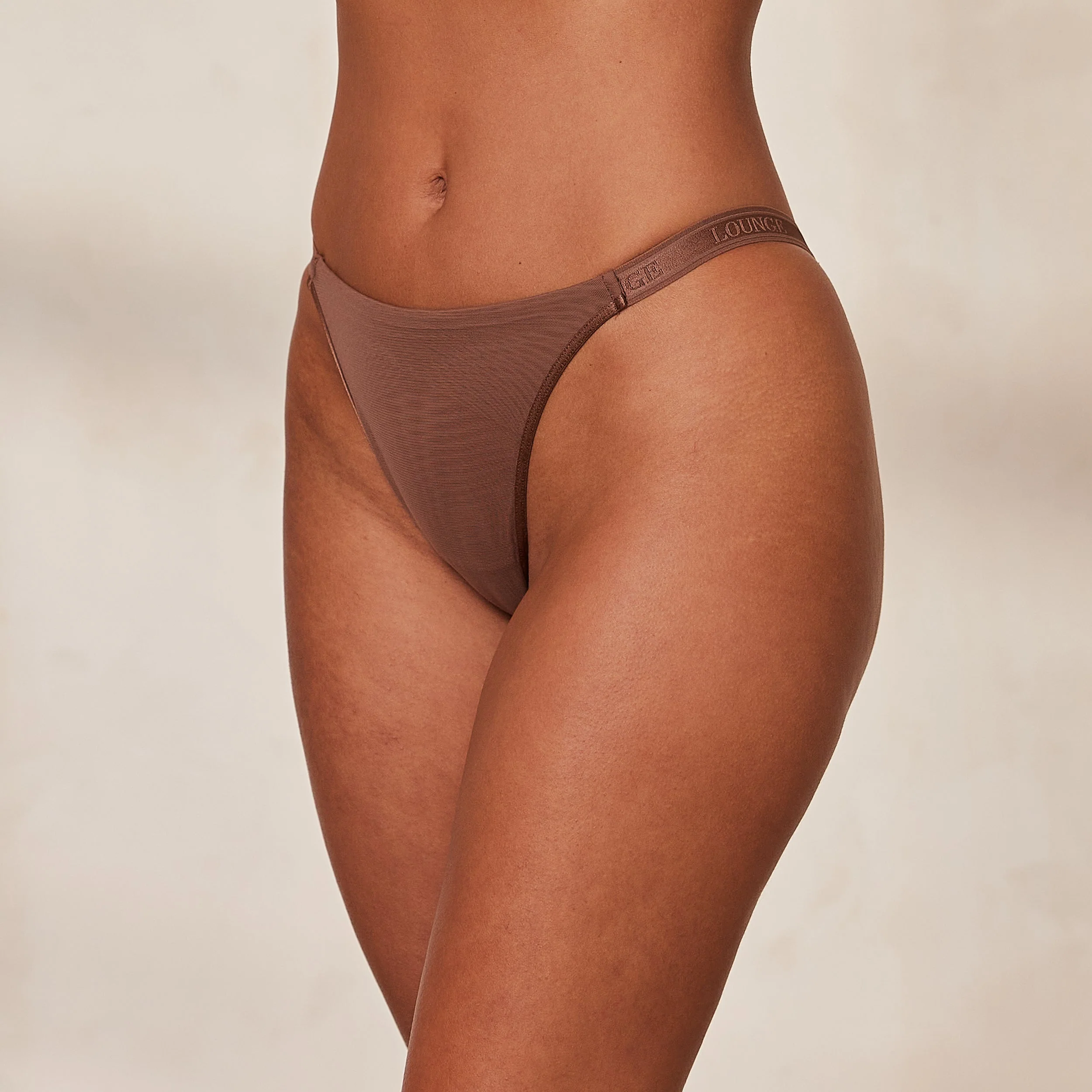 Smooth Mesh Briefs - Chestnut - Image 4