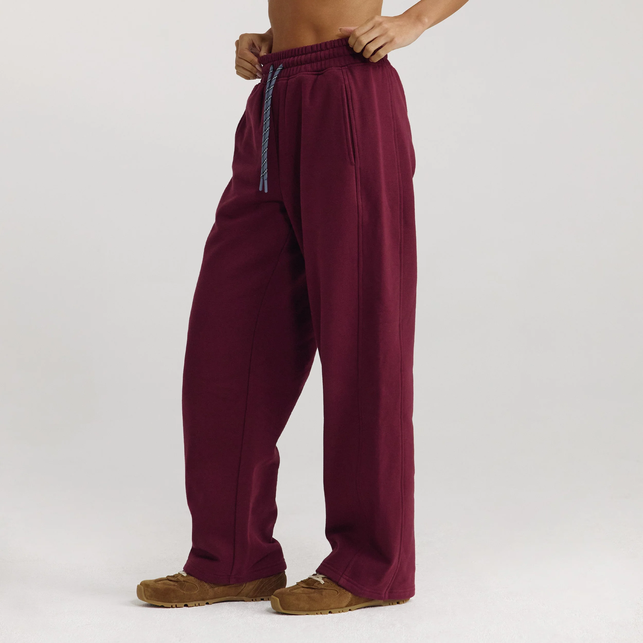 Straight-Leg Sweatpants - Cherry Lacquer - Image 3