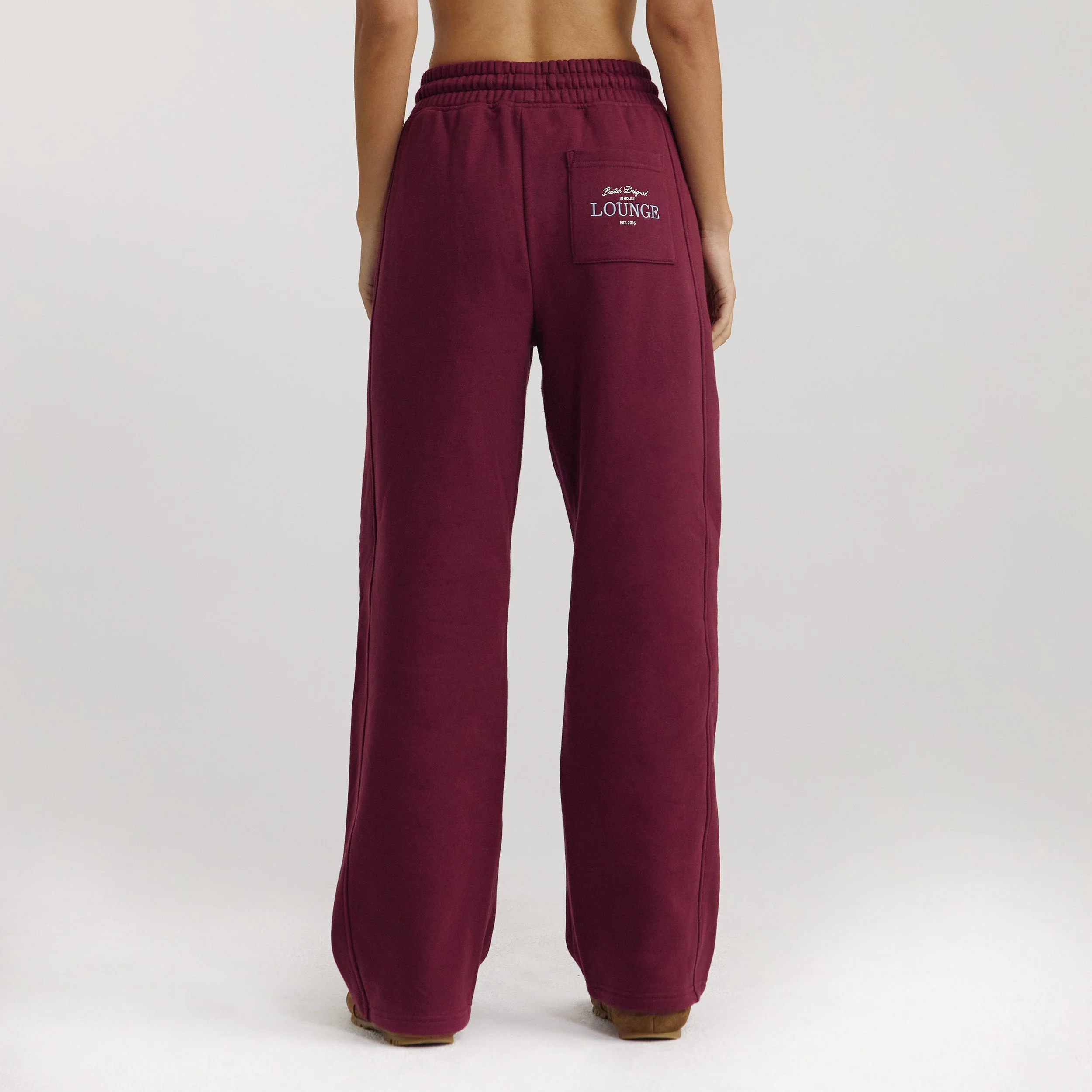 Straight-Leg Sweatpants - Cherry Lacquer - Image 4