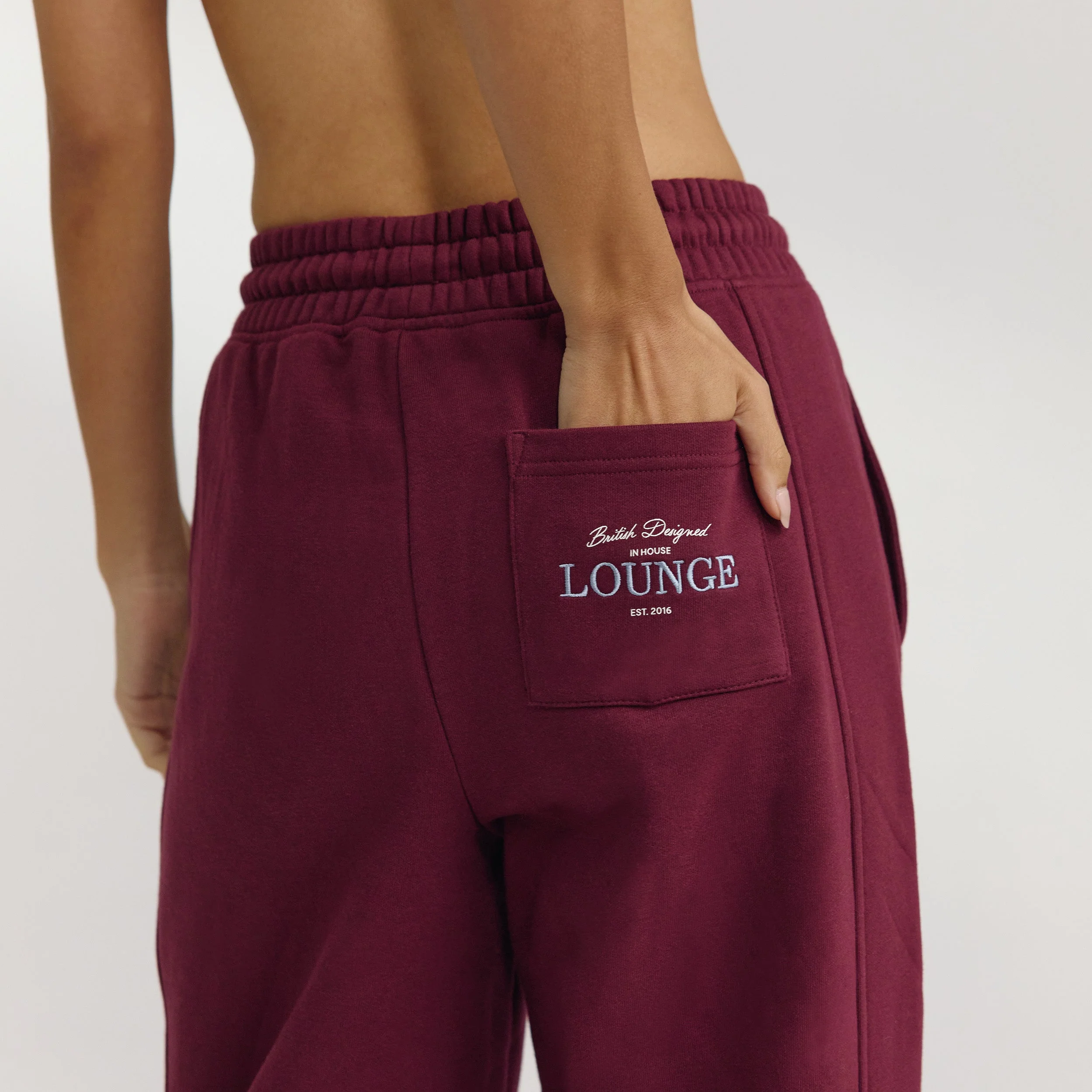 Straight-Leg Sweatpants - Cherry Lacquer - Image 5