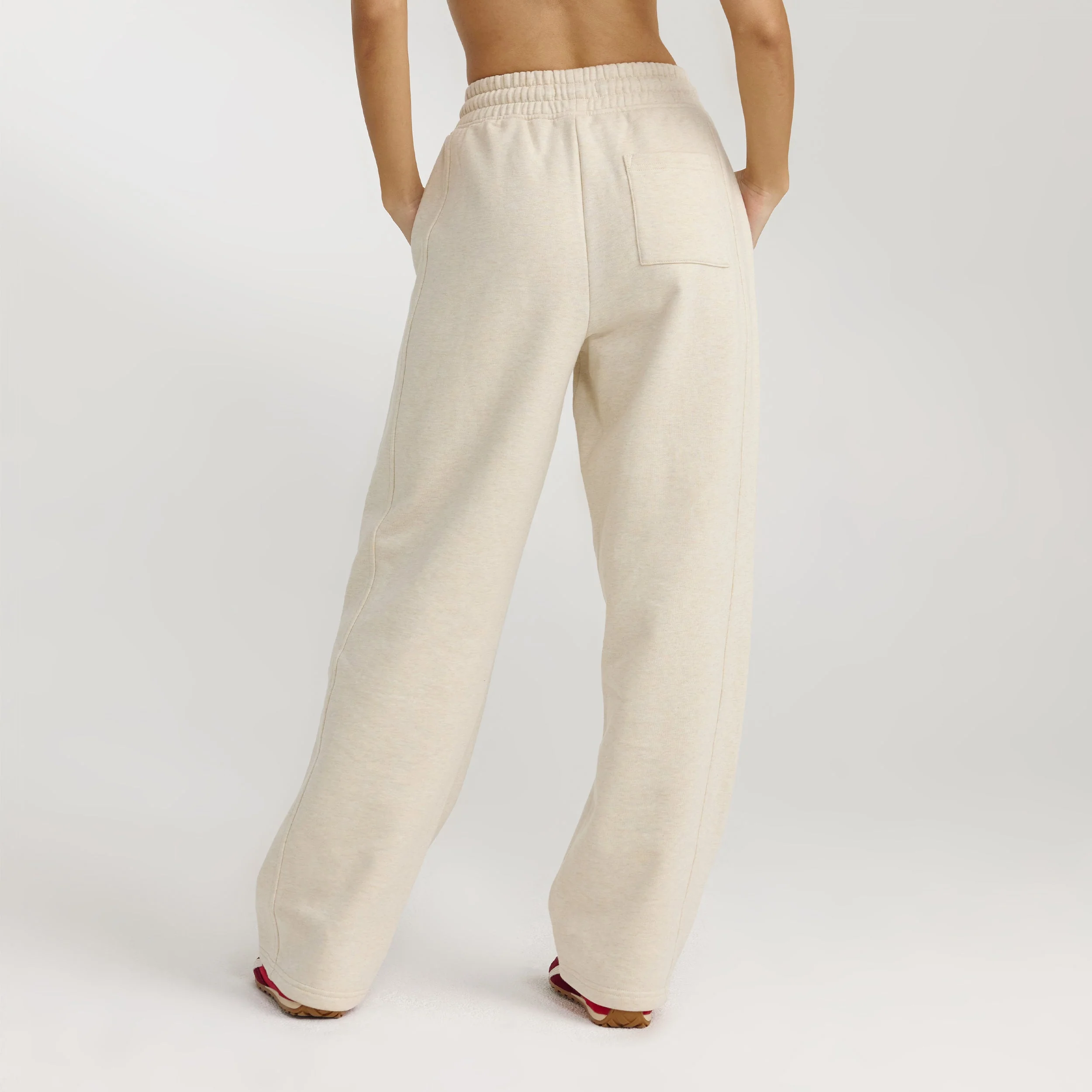 Straight-Leg Sweatpants - Oat Marl - Image 3