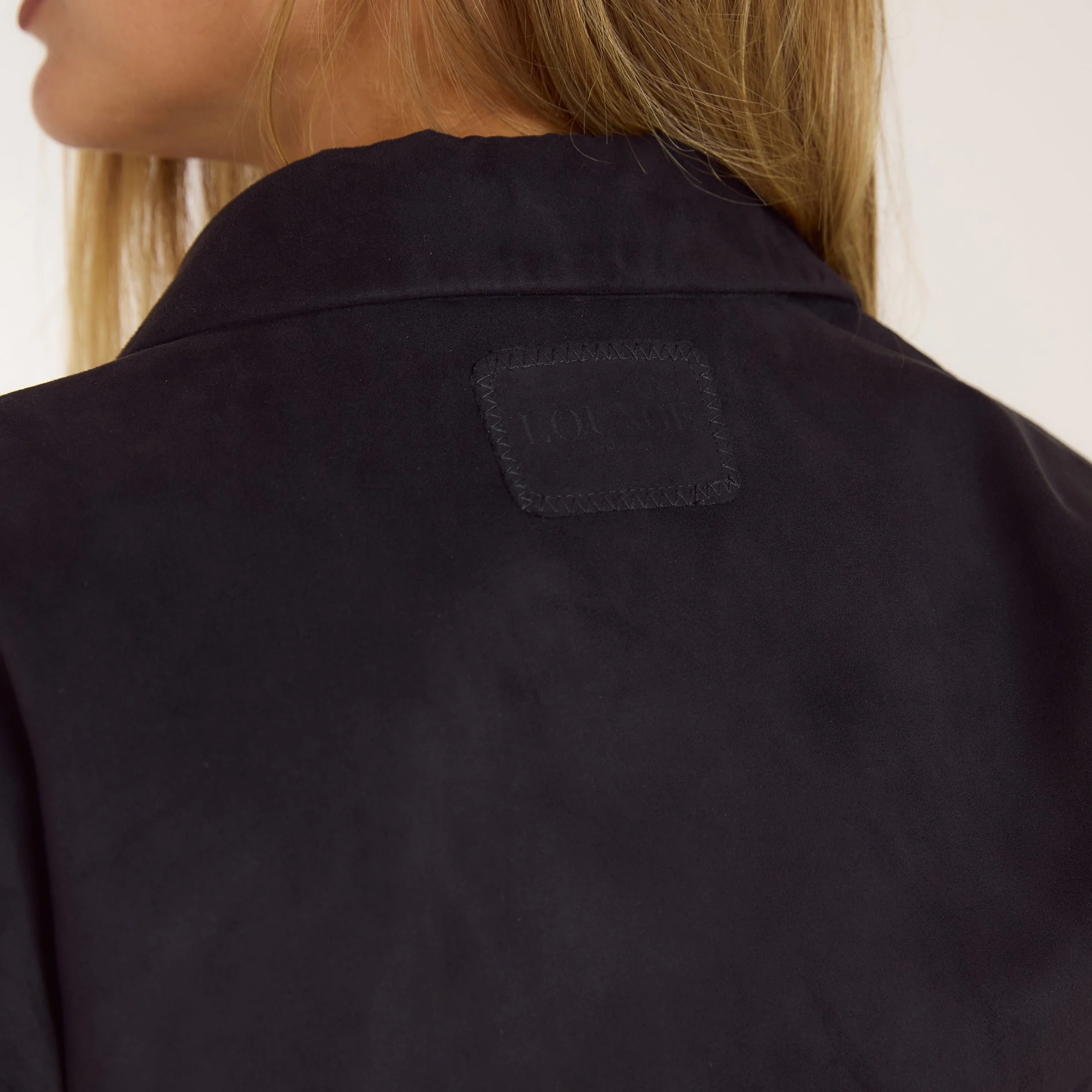 Suedette Blazer - Black - Image 5